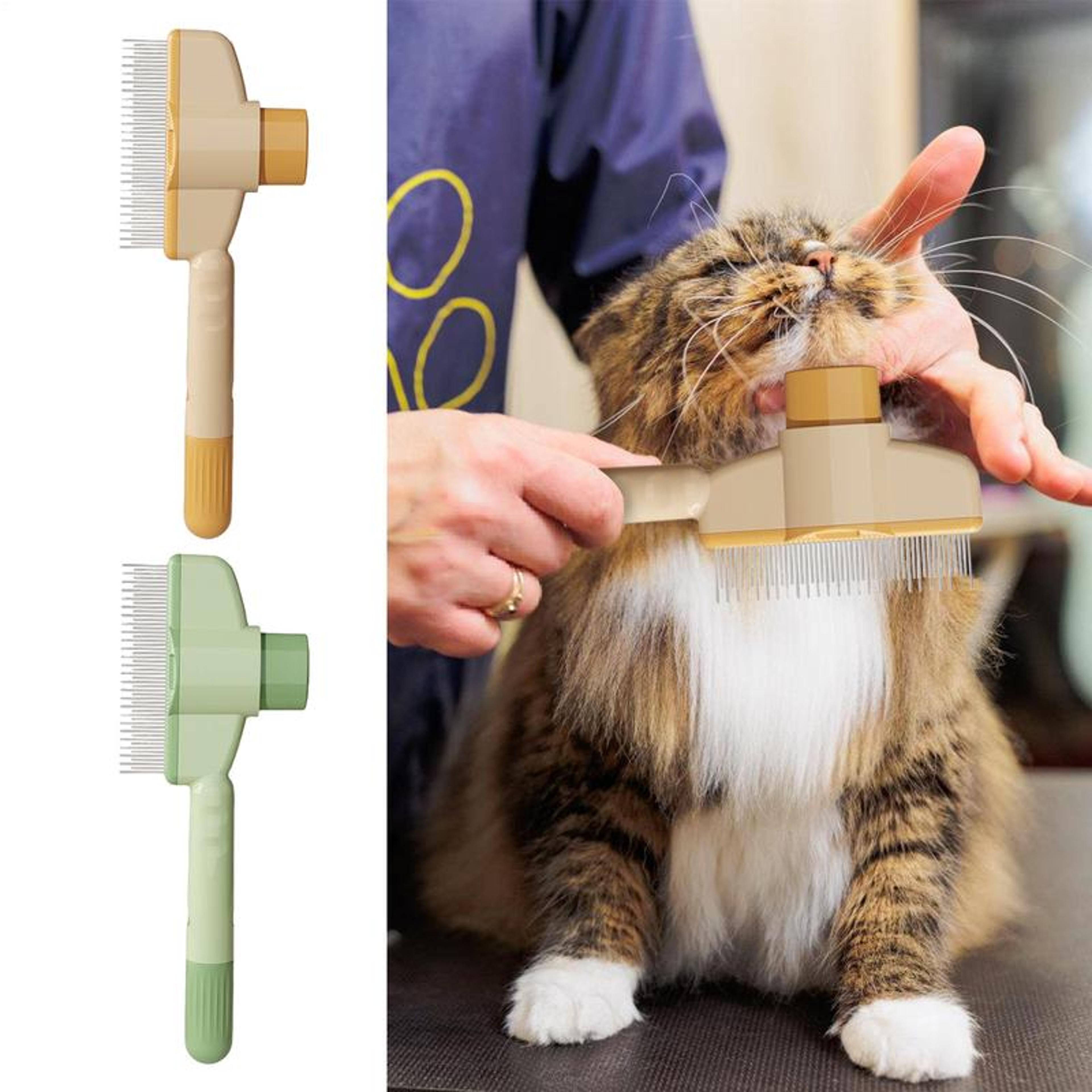 Self Cleaning Slicker Brush For Dogs  Cats Pet Grooming Brush With Deshedding  Detangling 1