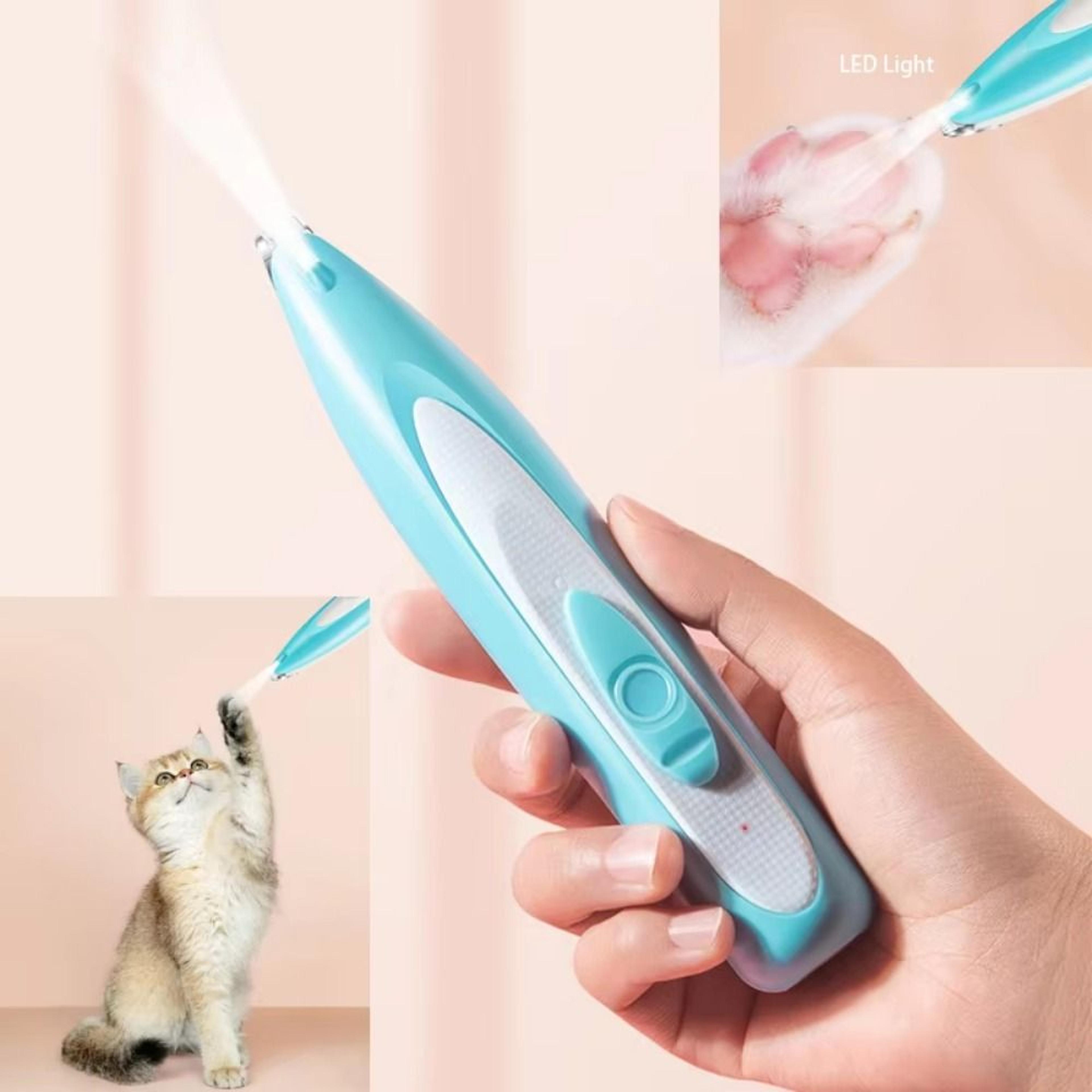 LED Pet Paw Trimmer USB Rechargeable Waterproof Dog  Cat Paw Grooming Clipper With Display 2