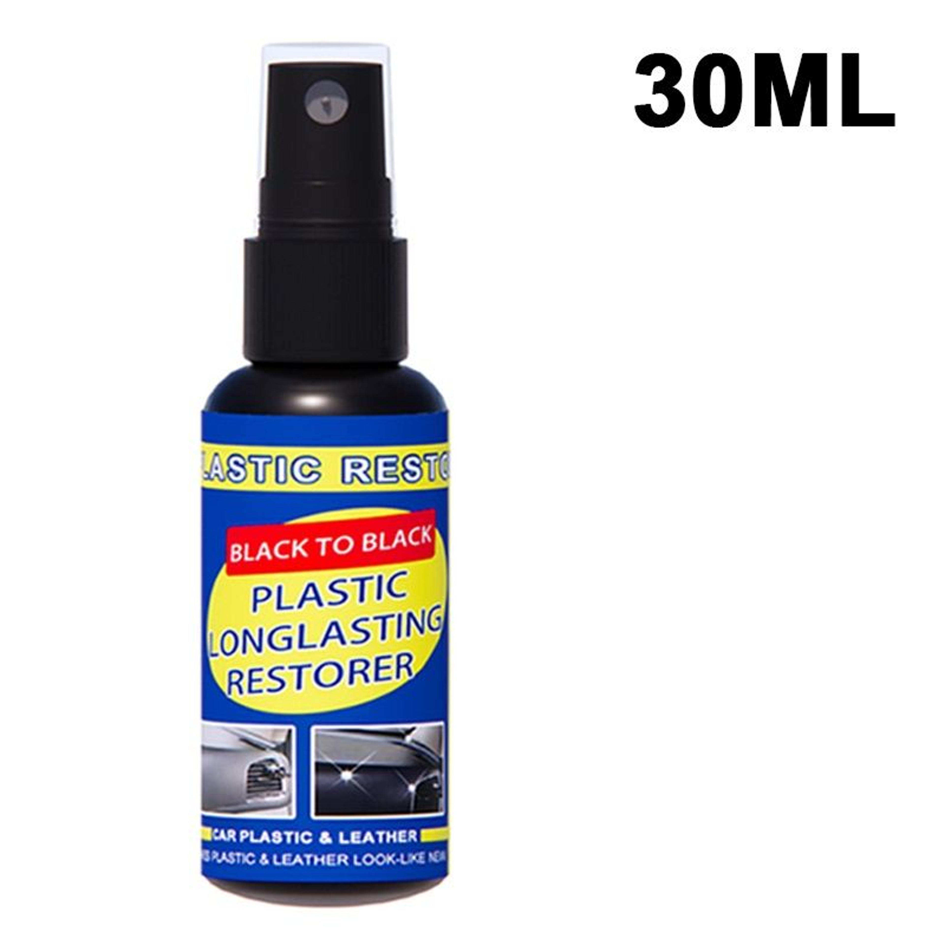 Car Plastic Restorer  Coating Agent Restores Faded Auto Plastic Rubber  Exterior Trim to LikeNe