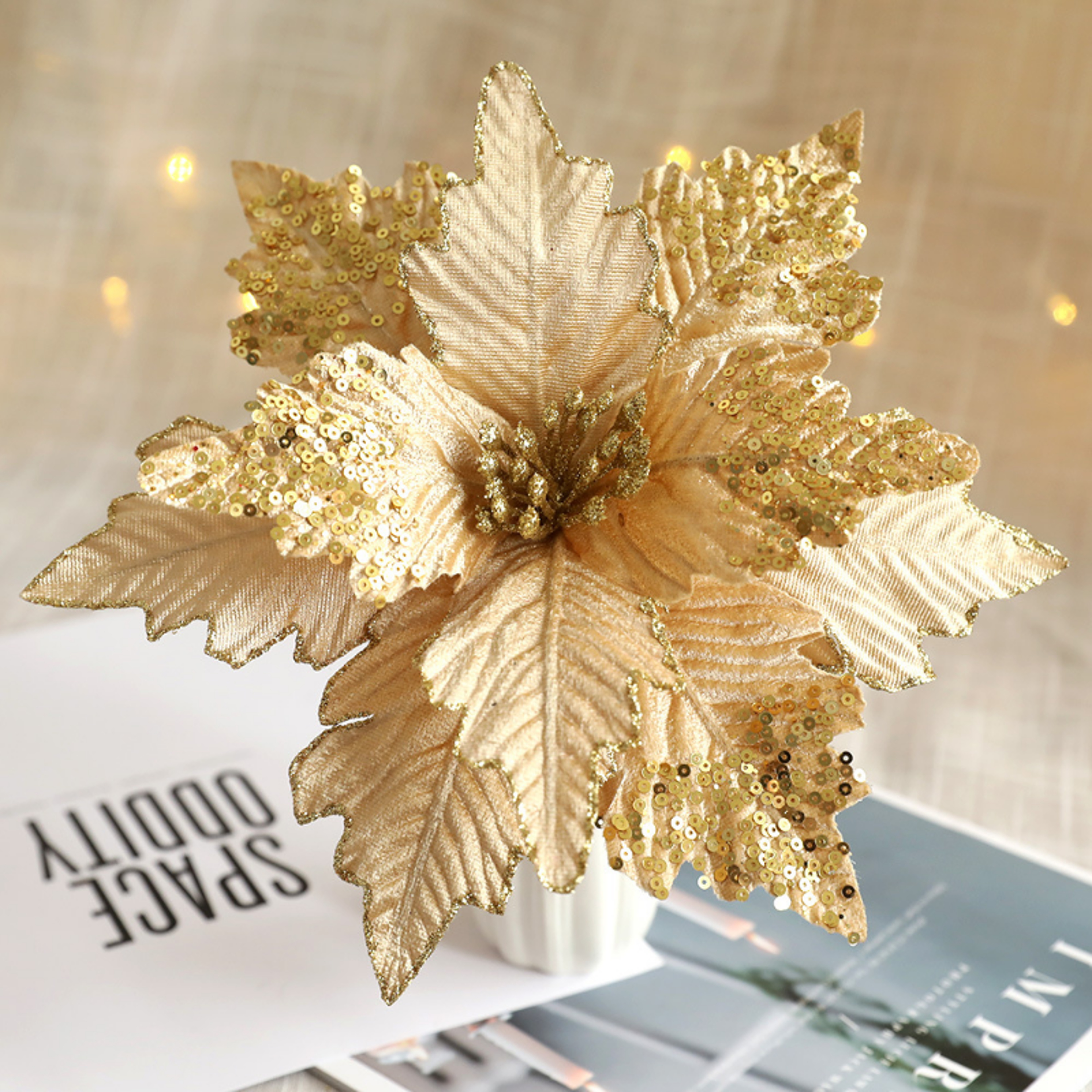 Wedding Decorations Christmas Artificial Flowers Home Decor Navidad New Year Tree Decorations Dried 1