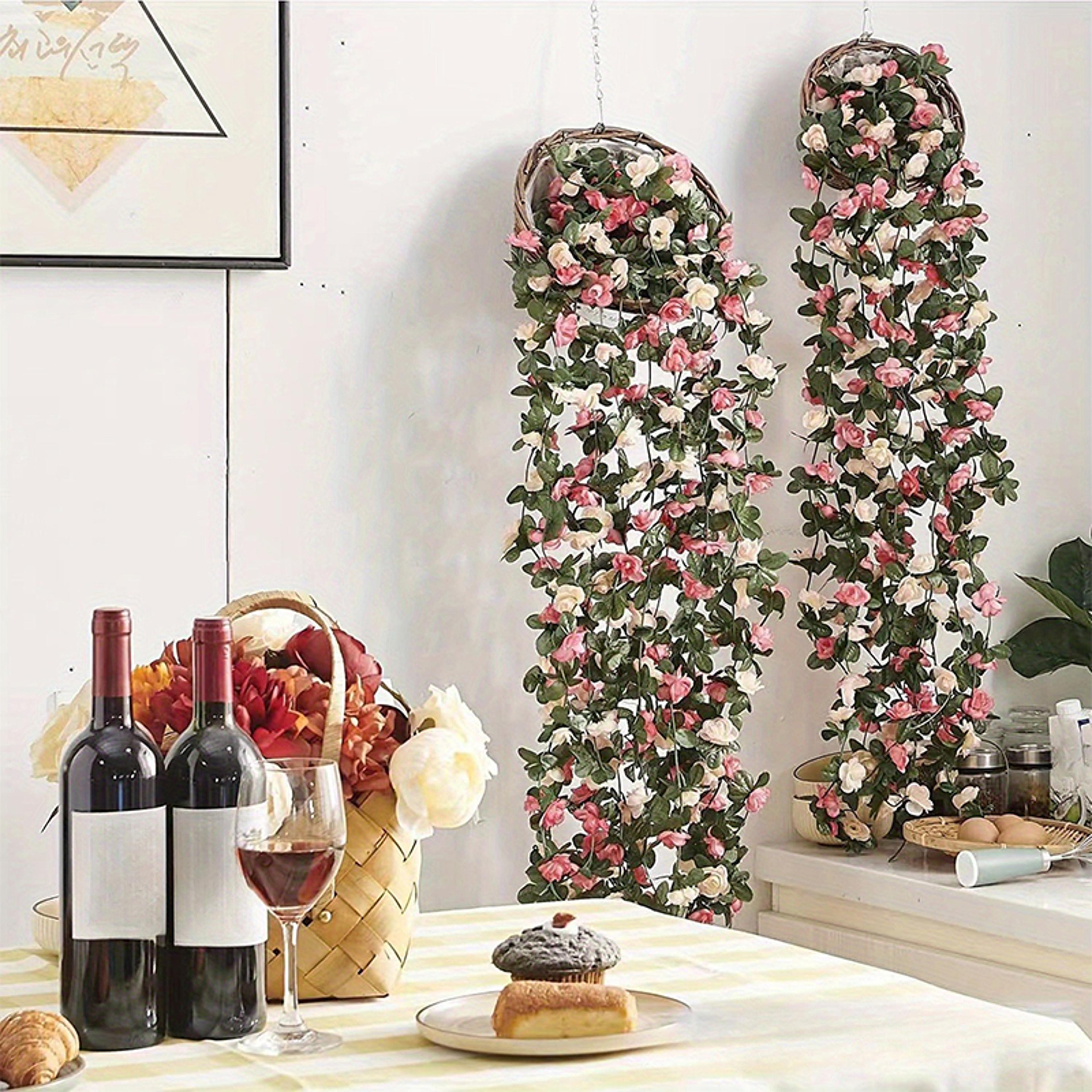 Rose Artificial Flowers Vine Fake Flowers For Home Decor Wedding Garden Outdoor Rattan Ornament 2