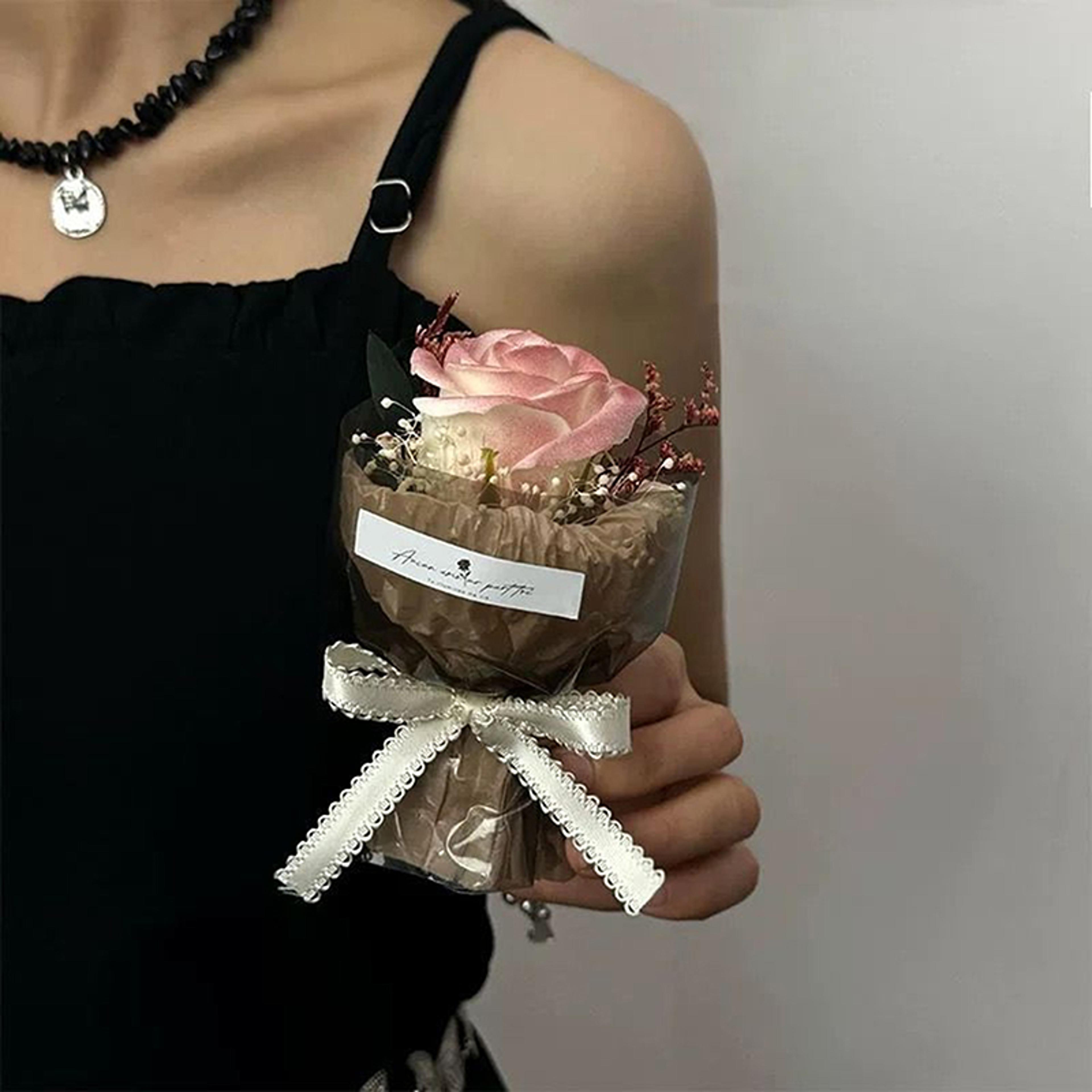 Mini PocketMeeting Small Bouquet Rose Sunflower Eternal Flower Artificial Flower Gift Box For Valen 3