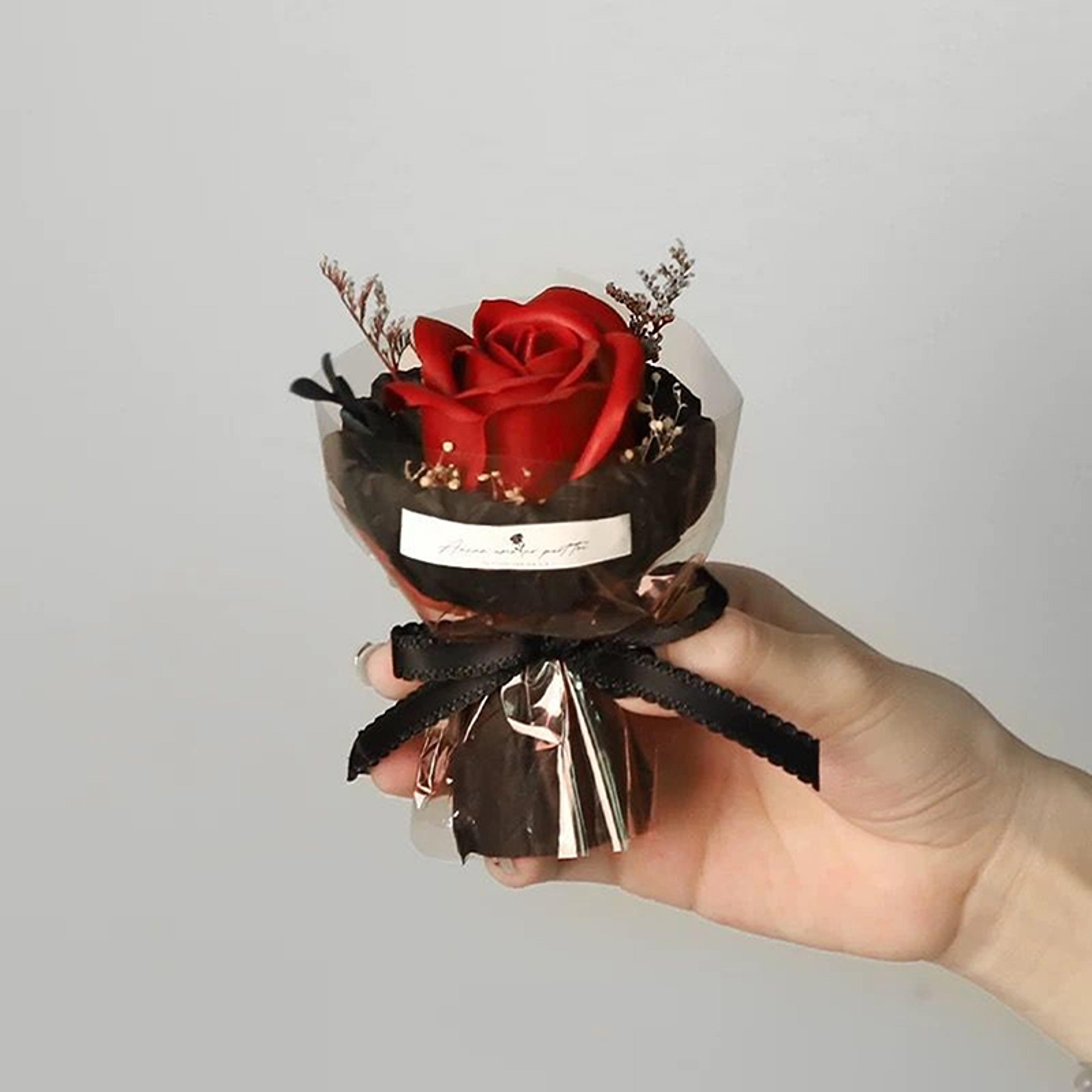 Mini PocketMeeting Small Bouquet Rose Sunflower Eternal Flower Artificial Flower Gift Box For Valen 7