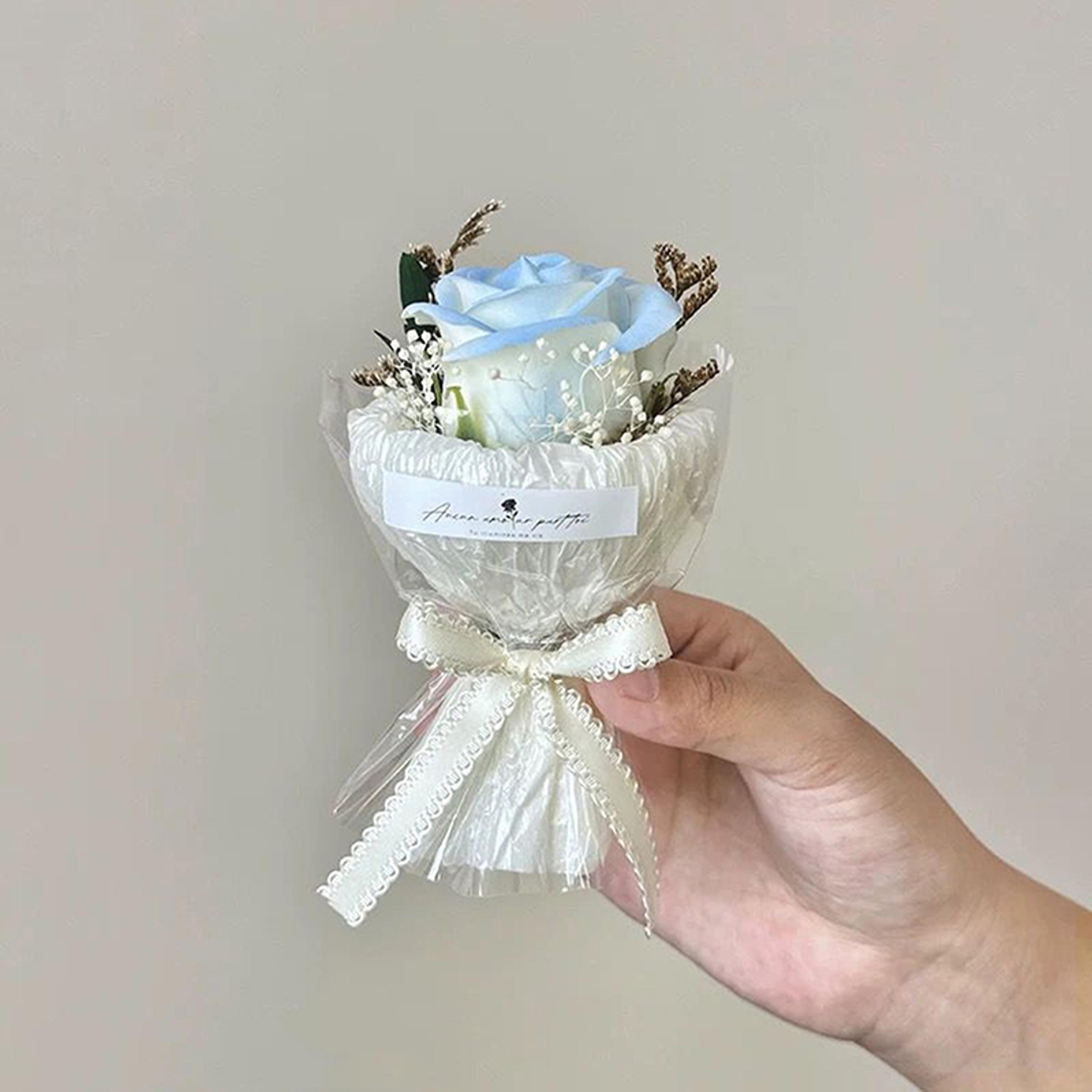 Mini PocketMeeting Small Bouquet Rose Sunflower Eternal Flower Artificial Flower Gift Box For Valen 11