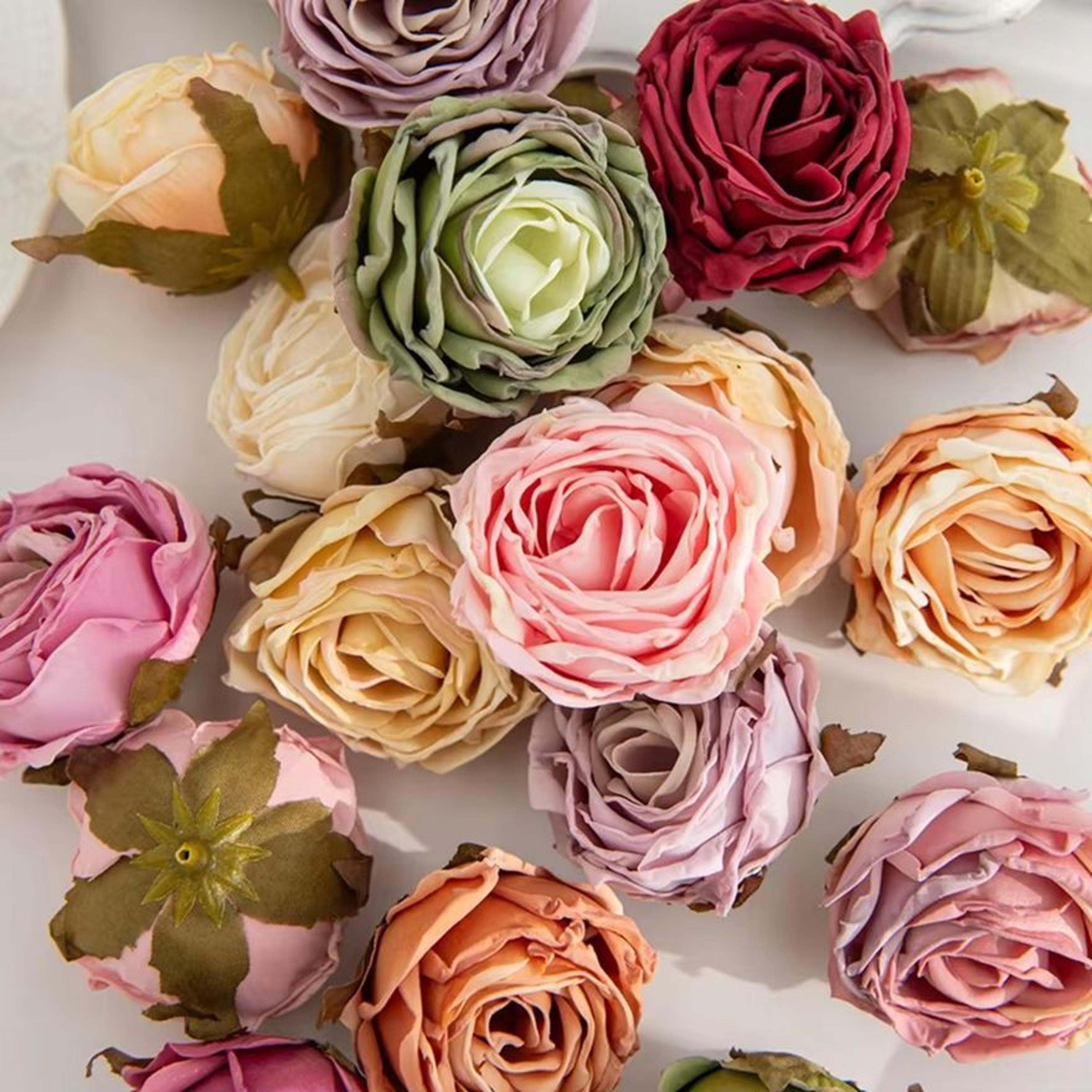 Artificial Flower Burned Edge Rose Wedding Bouquet Bridal Decor For Home Outdoor Garden Festival DI 5