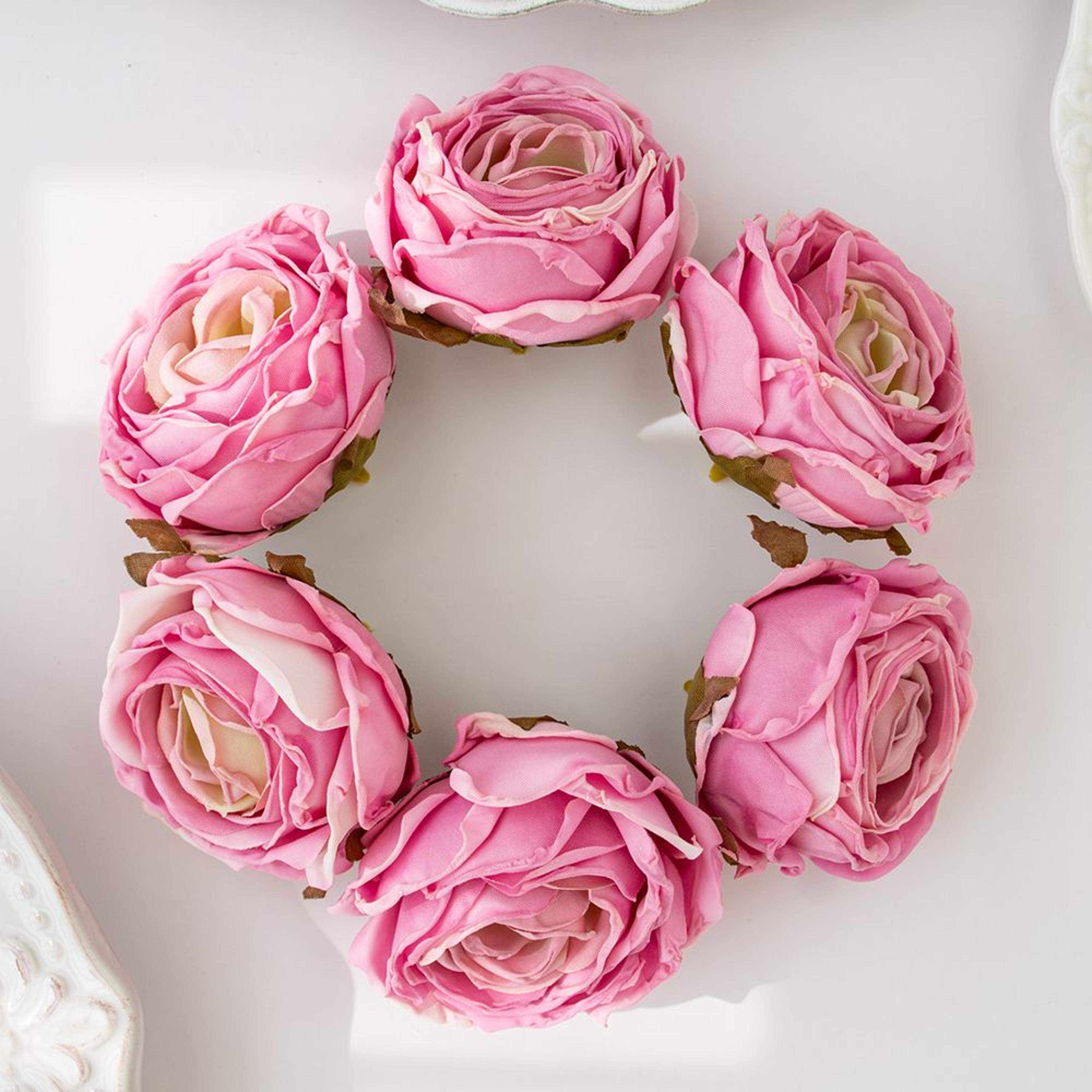 Artificial Flower Burned Edge Rose Wedding Bouquet Bridal Decor For Home Outdoor Garden Festival DI 10