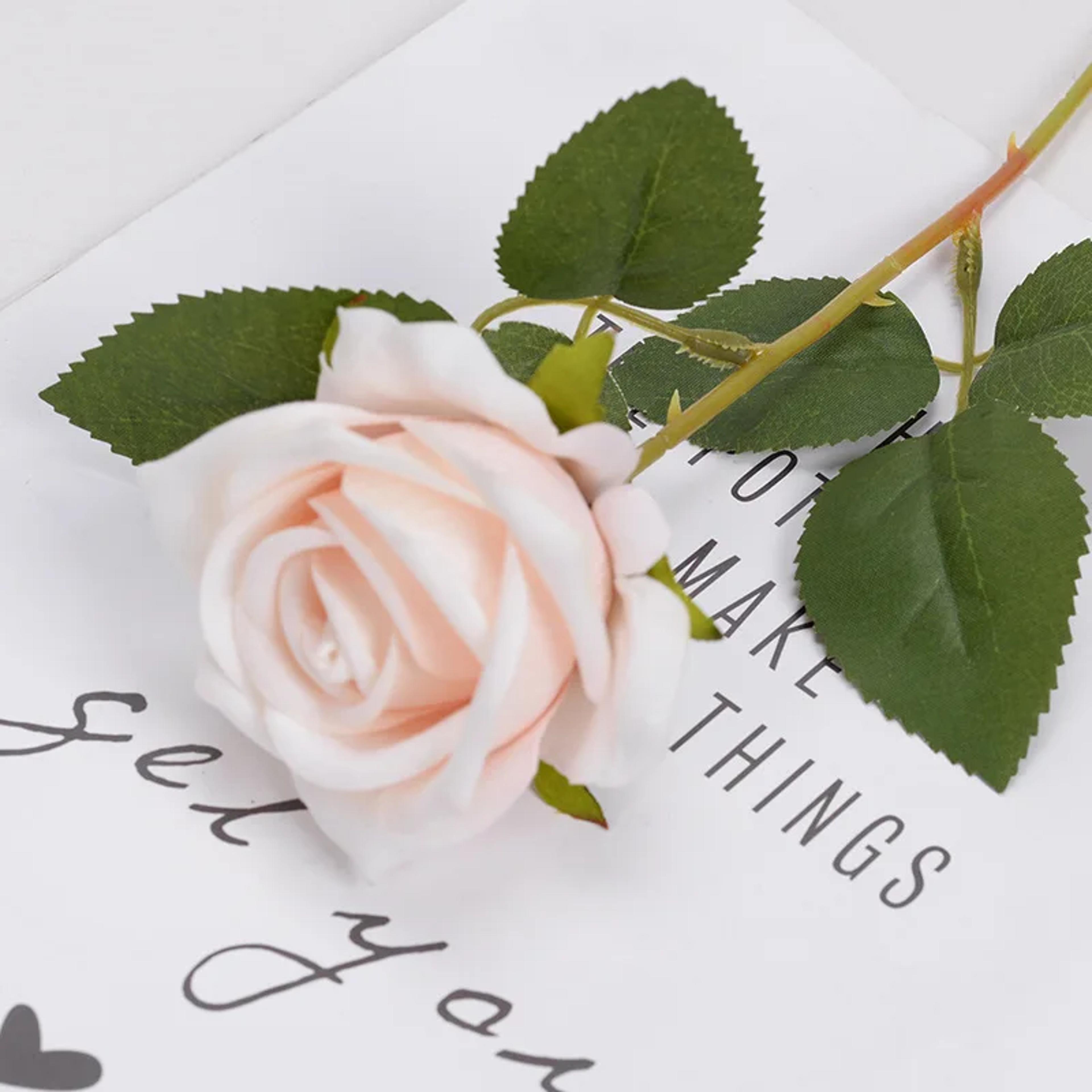 Red Rose Artificial Flowers Long Branch Rose For Wedding Home Decoration Fake Roses For DIY Supplie 11