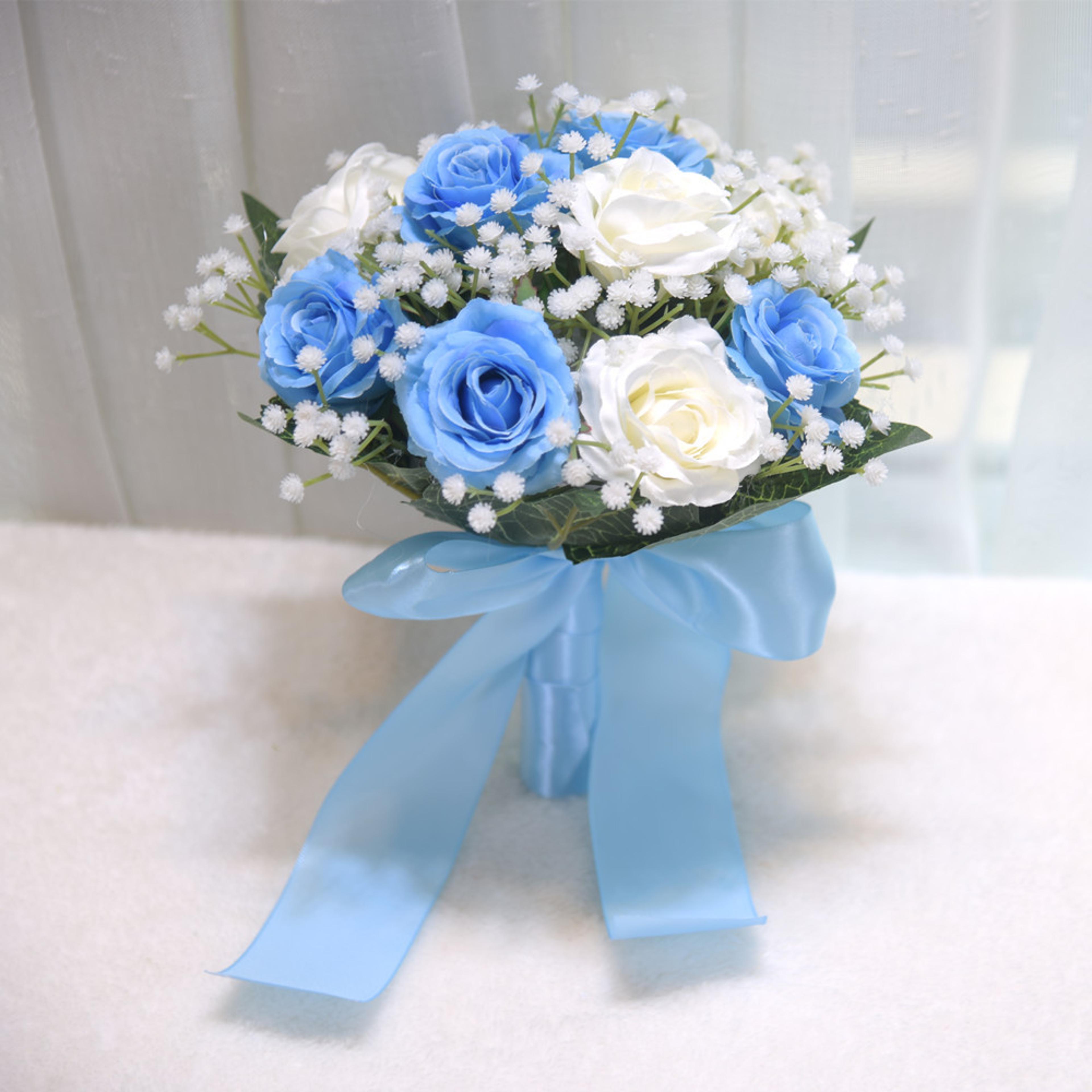 Wedding Bouquet Silk Artificial Peony Roses Bride Holding Flowers Mariage Bouquet Wedding Accessori 1