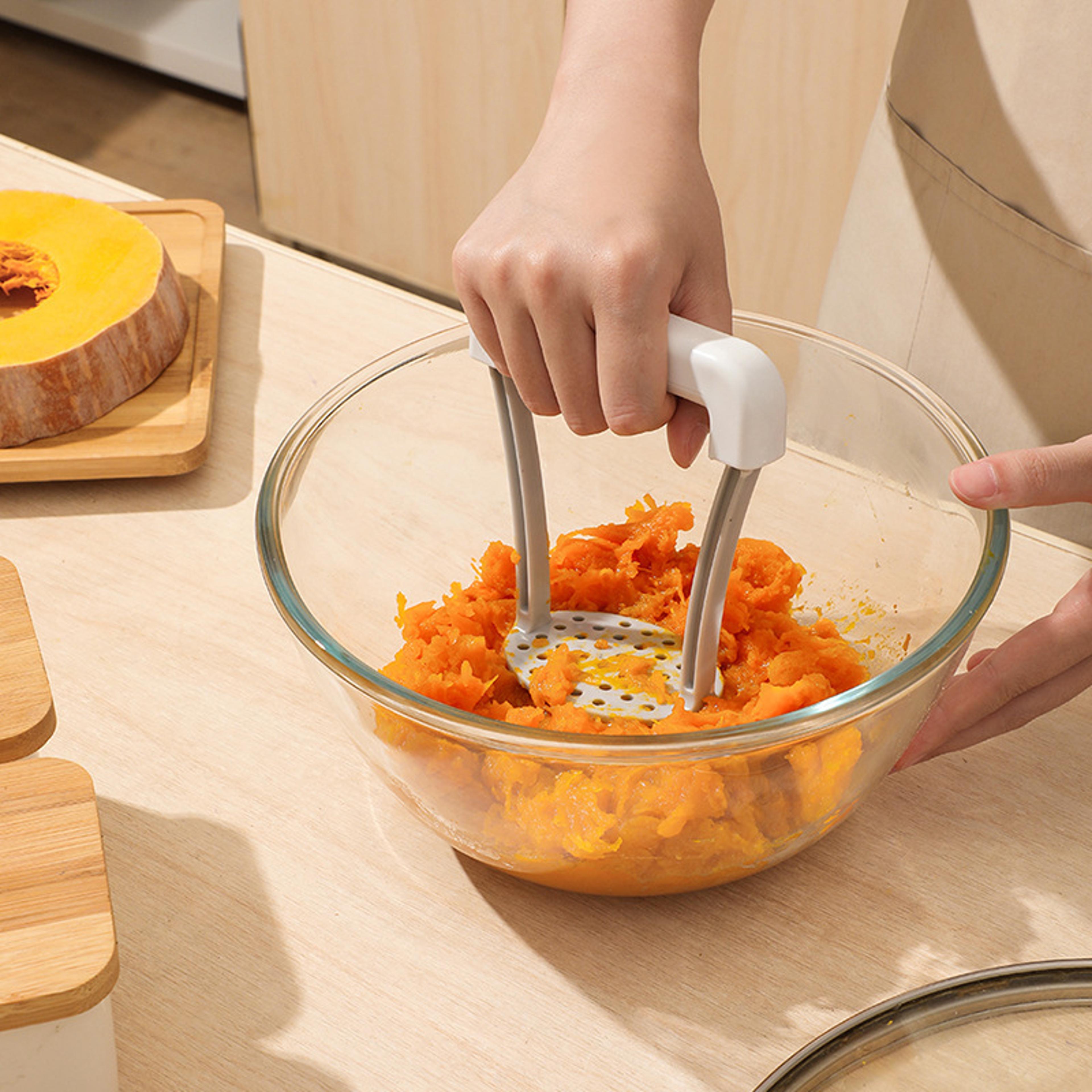 Durable Potato Masher With Non Slip Handle Versatile Kitchen Gadget For Vegetables Fruits And More 1