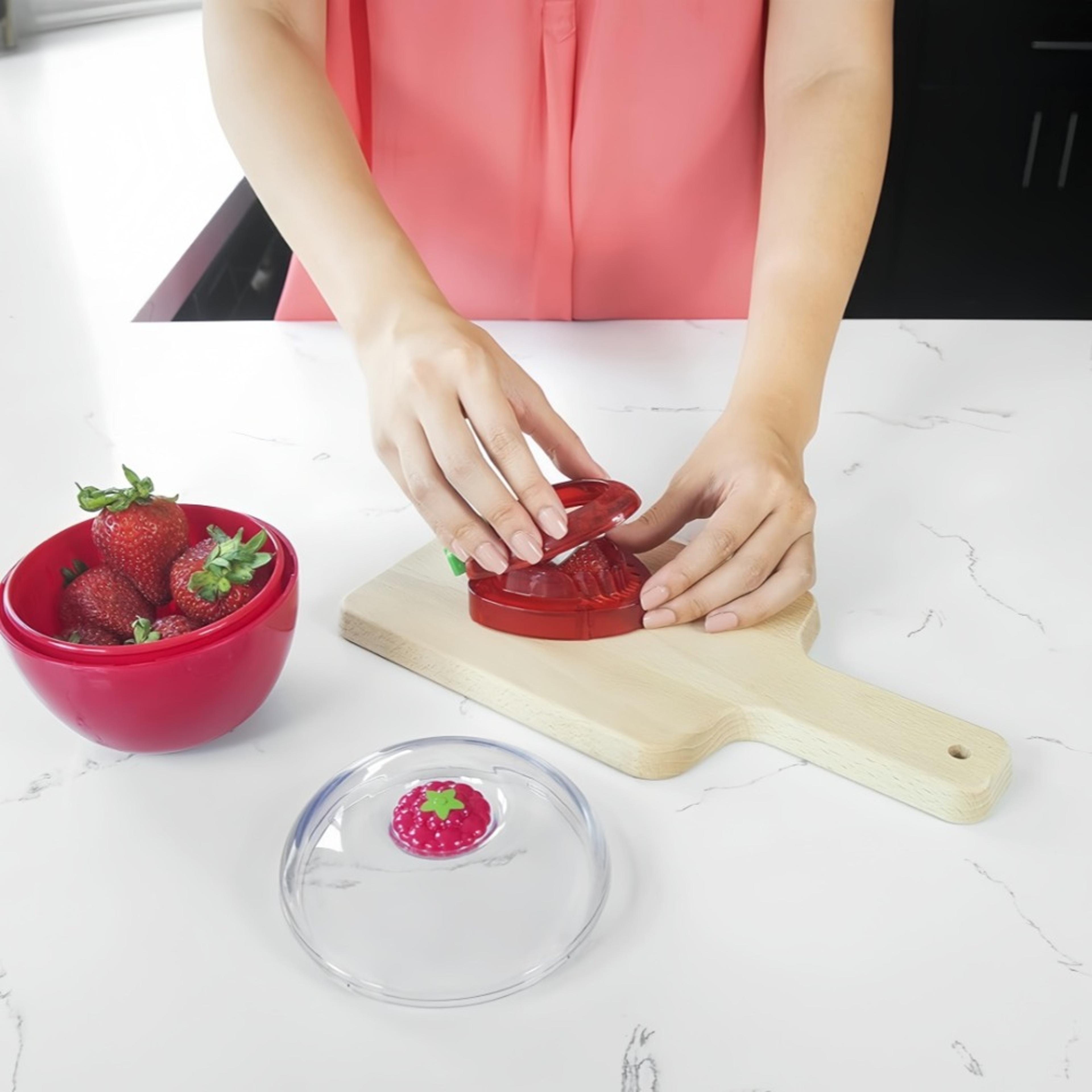 Strawberry Slicer  Cake Decorating Tool Stainless Steel Sharp Blade Cutter For Desserts And Homemad 4