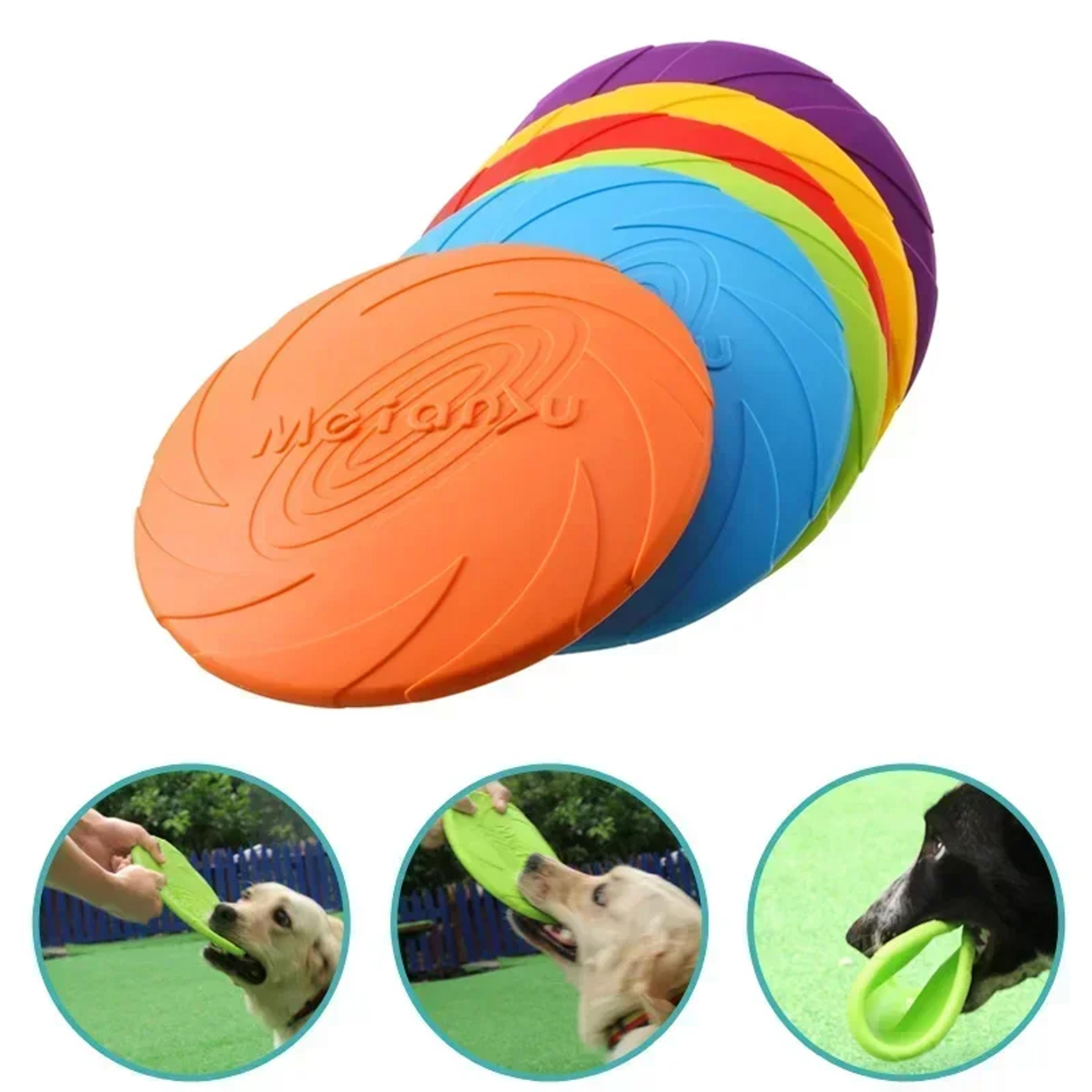 Soft Silicone Dog Flying Disc For Fetch Training And Interactive Play 1