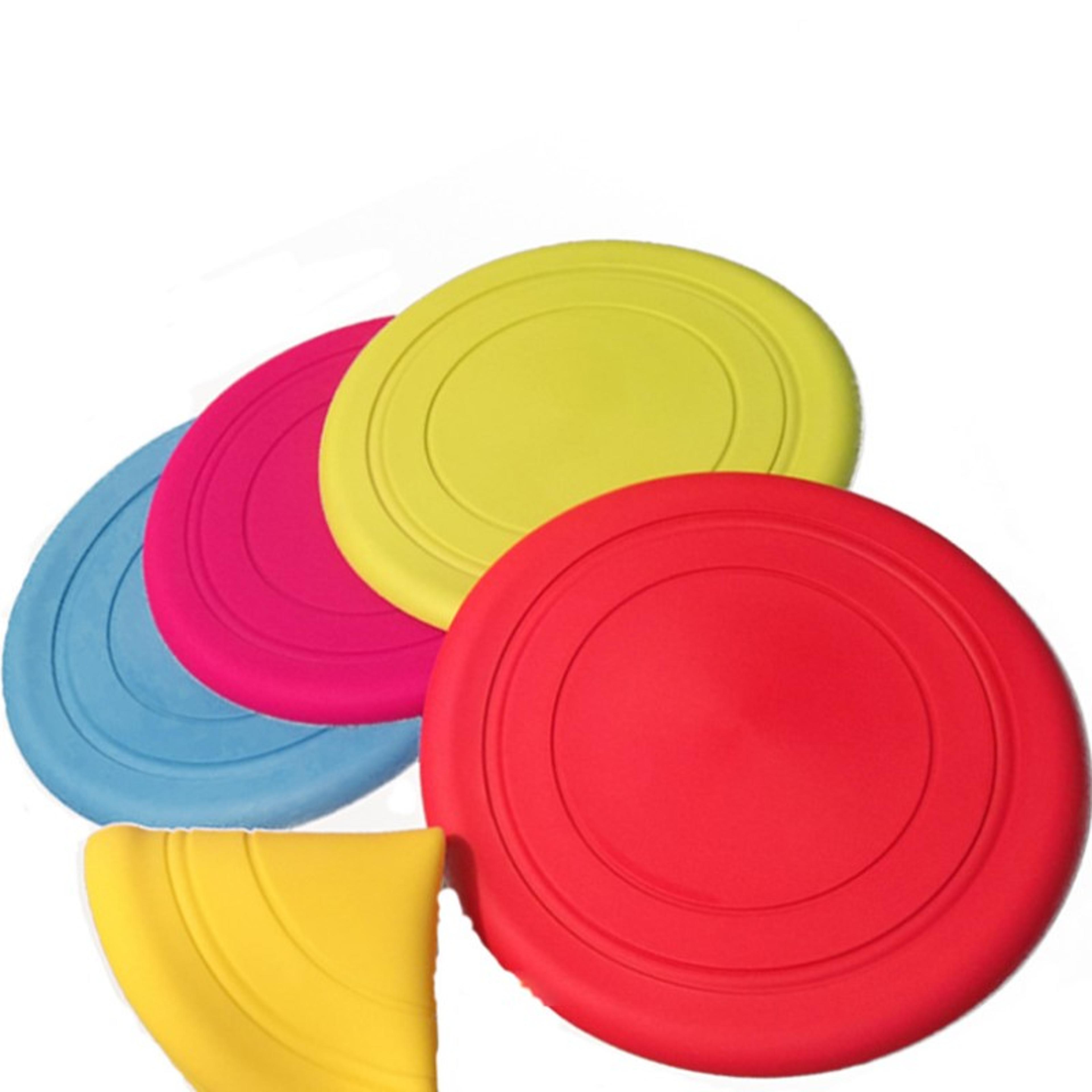 Soft Silicone Dog Flying Disc Interactive Fetch Toy For Training 1