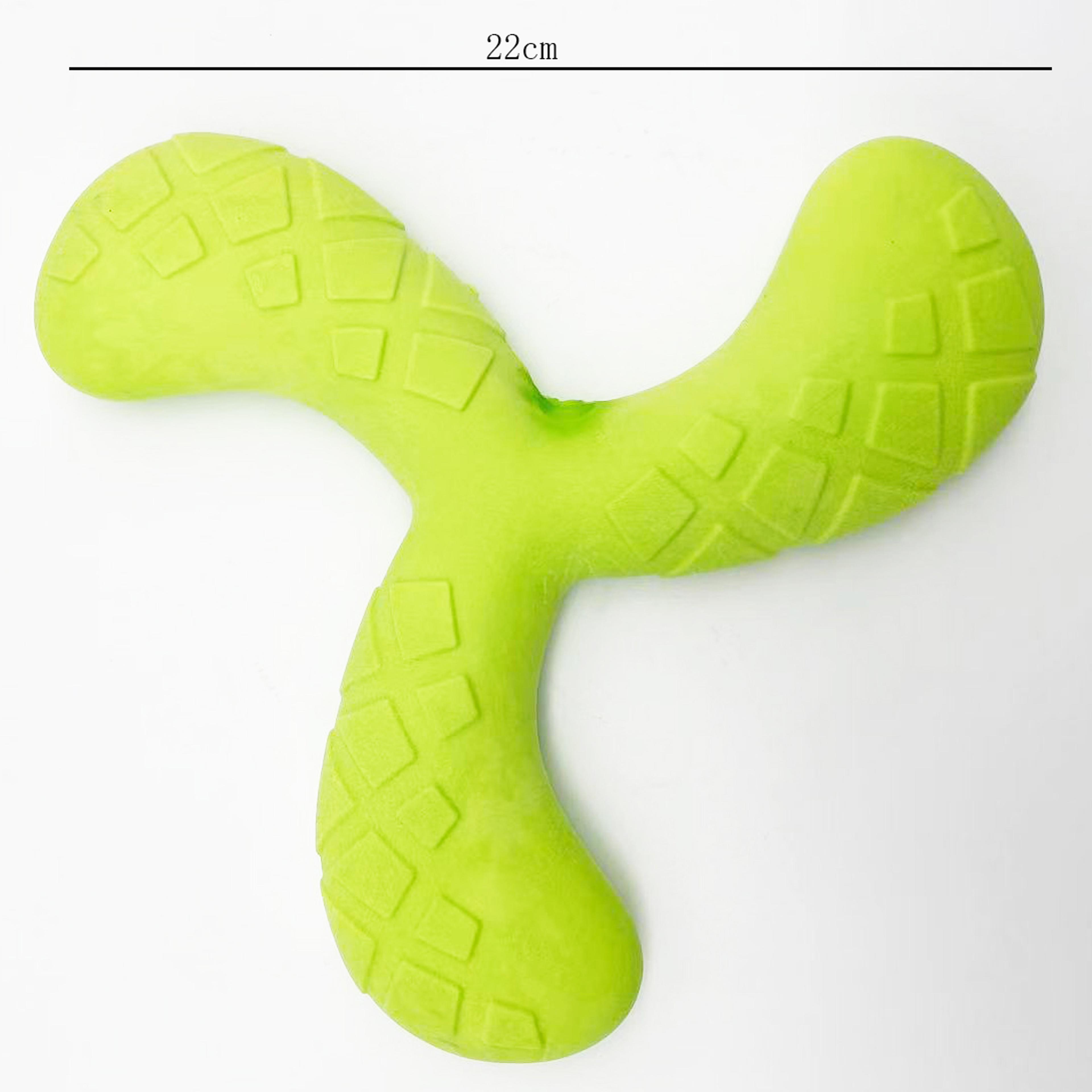 Floating Dog Toy Squeaky Dog Boomerang Toy For Water Fetch And Training 1