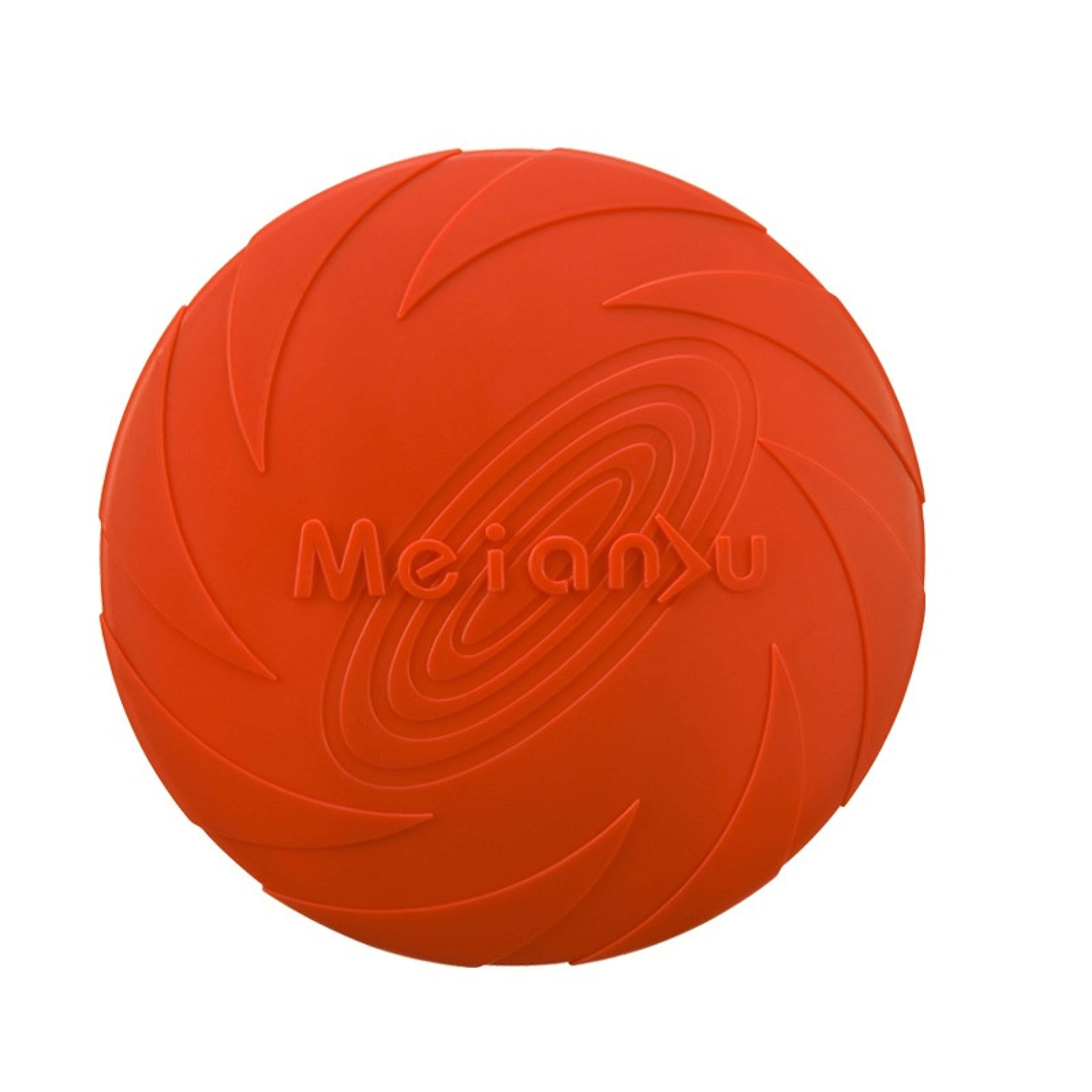 Soft Dog Flying Disc Silicone Dog Frisbee Interactive Fetch Toy 1