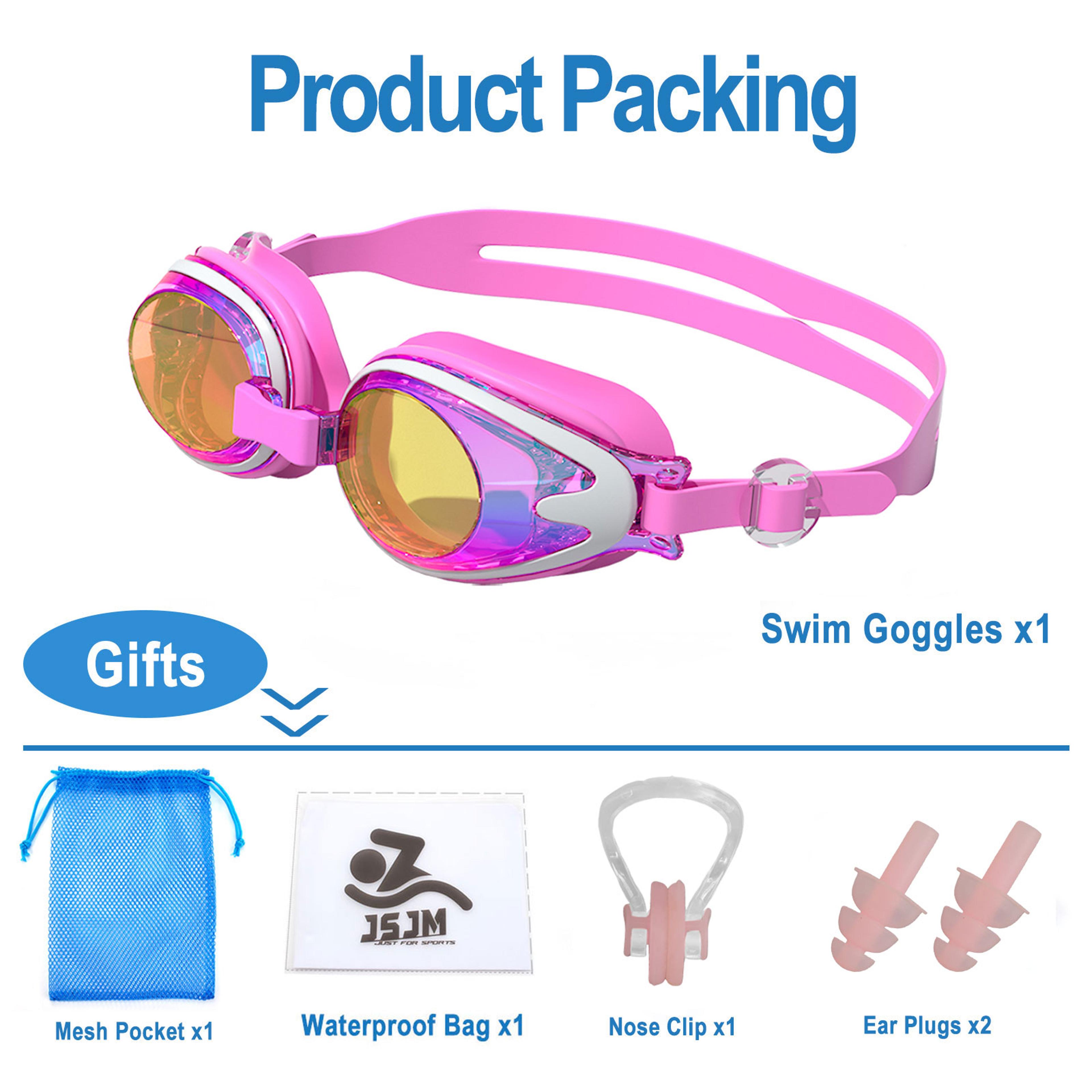 Kids Swimming Goggles Anti Fog UV Protection Silicone Swim Glasses For Boys  Girls 5