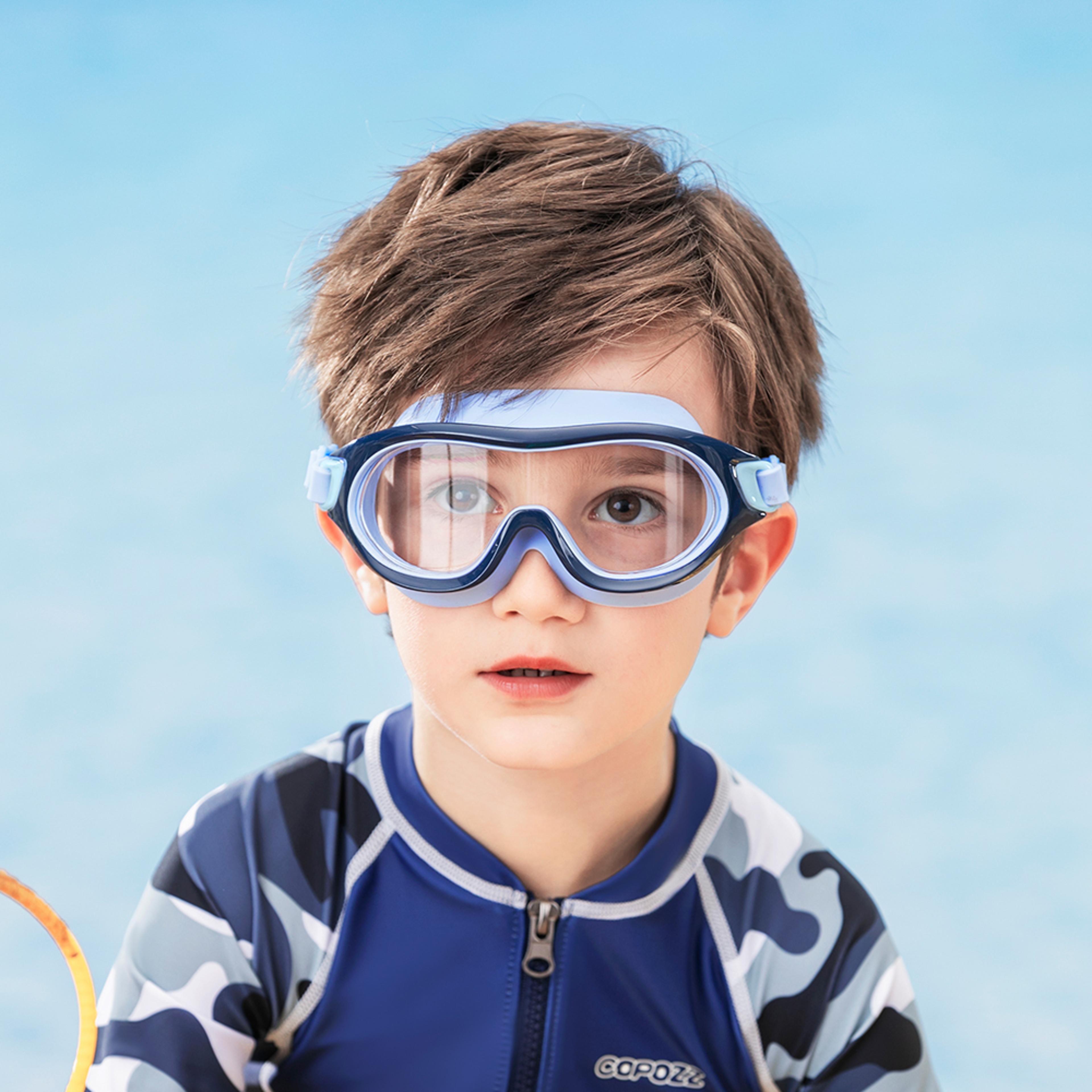 kids swim goggles for boys girls anti fog wide view leakproof swim mask