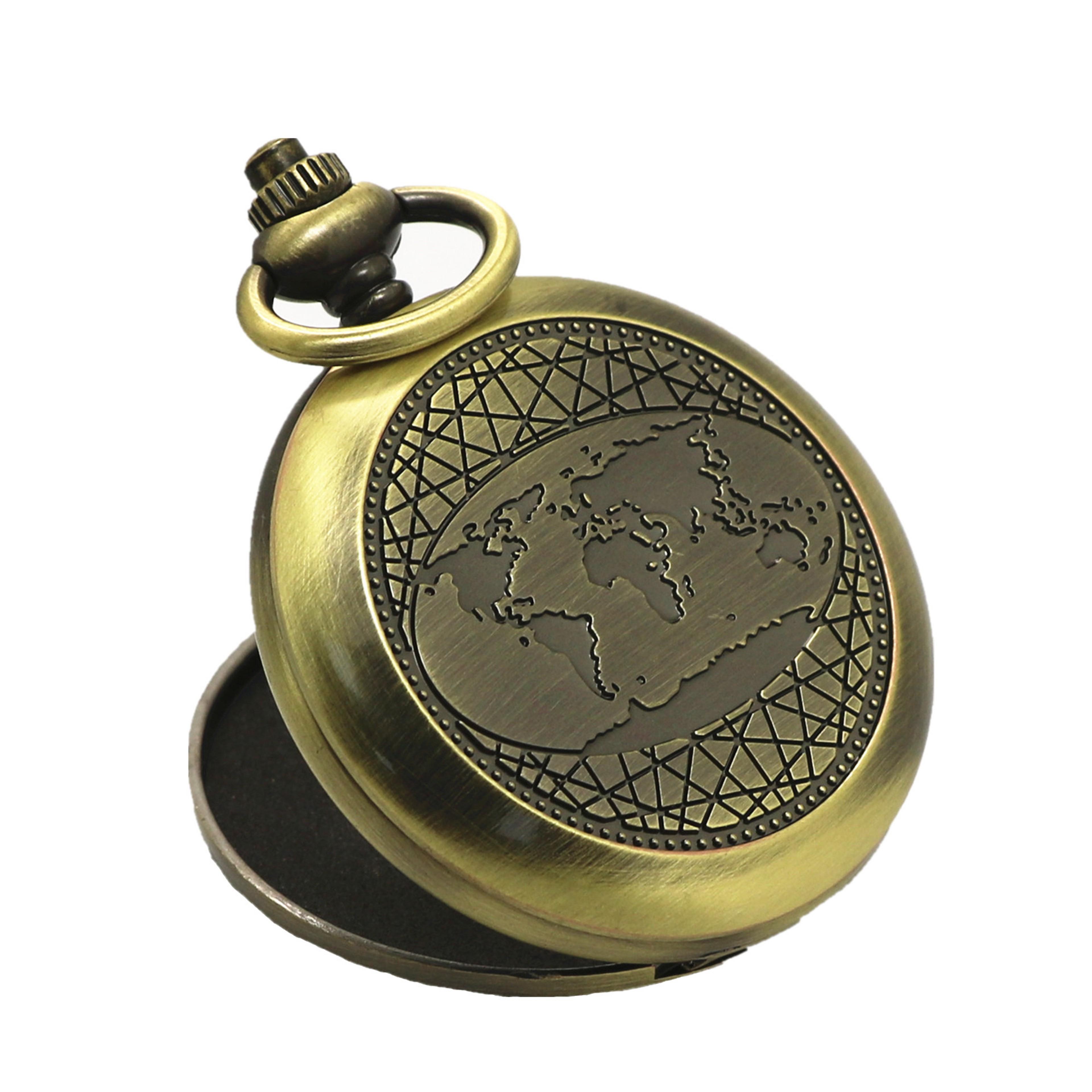 vintage pocket watch compass gift for travel and collecting
