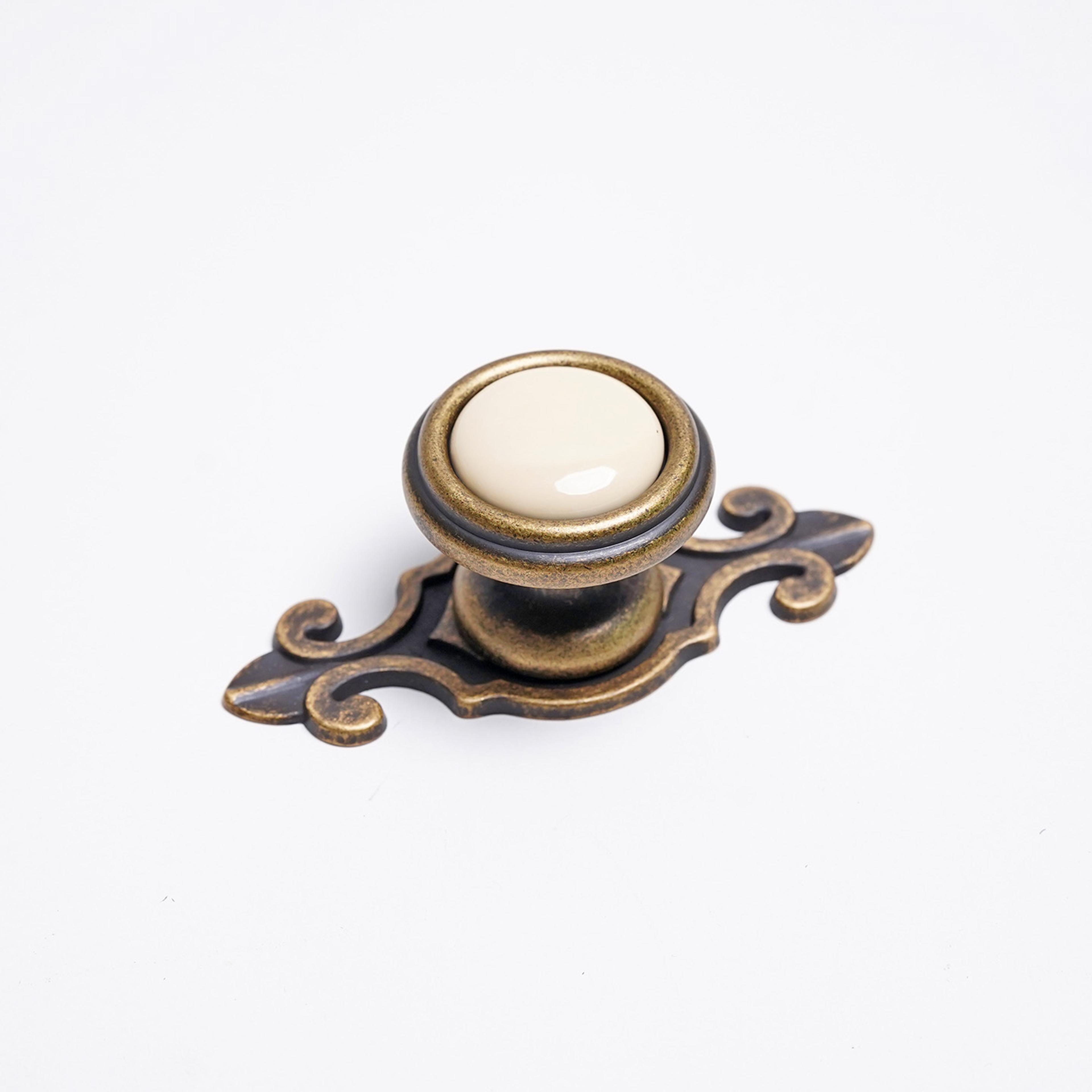 Vintage Ceramic Cabinet Knobs Bird Floral Drawer Pulls Set 8