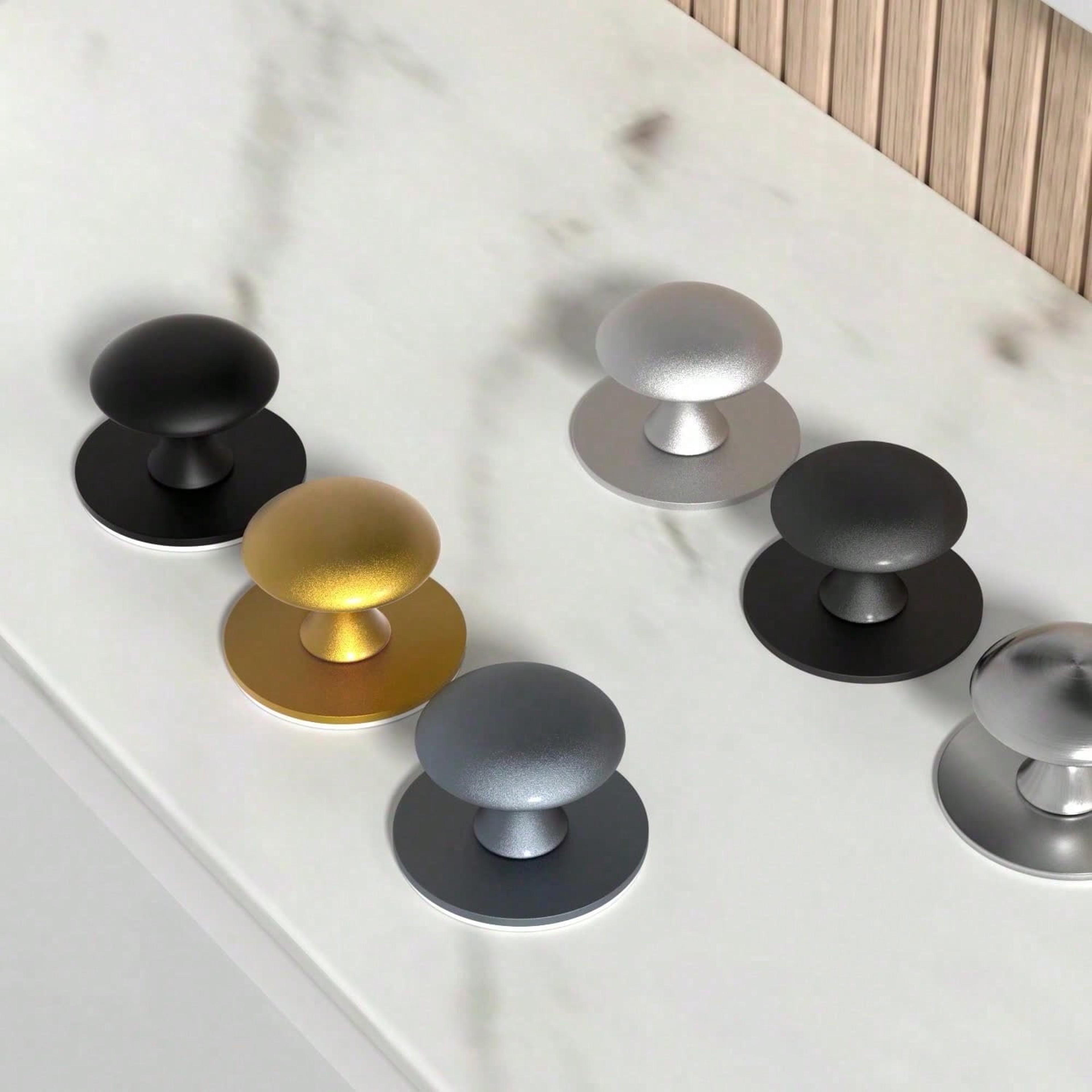 Self Adhesive Cabinet Knobs Stainless Steel No Drill Drawer Pulls 0