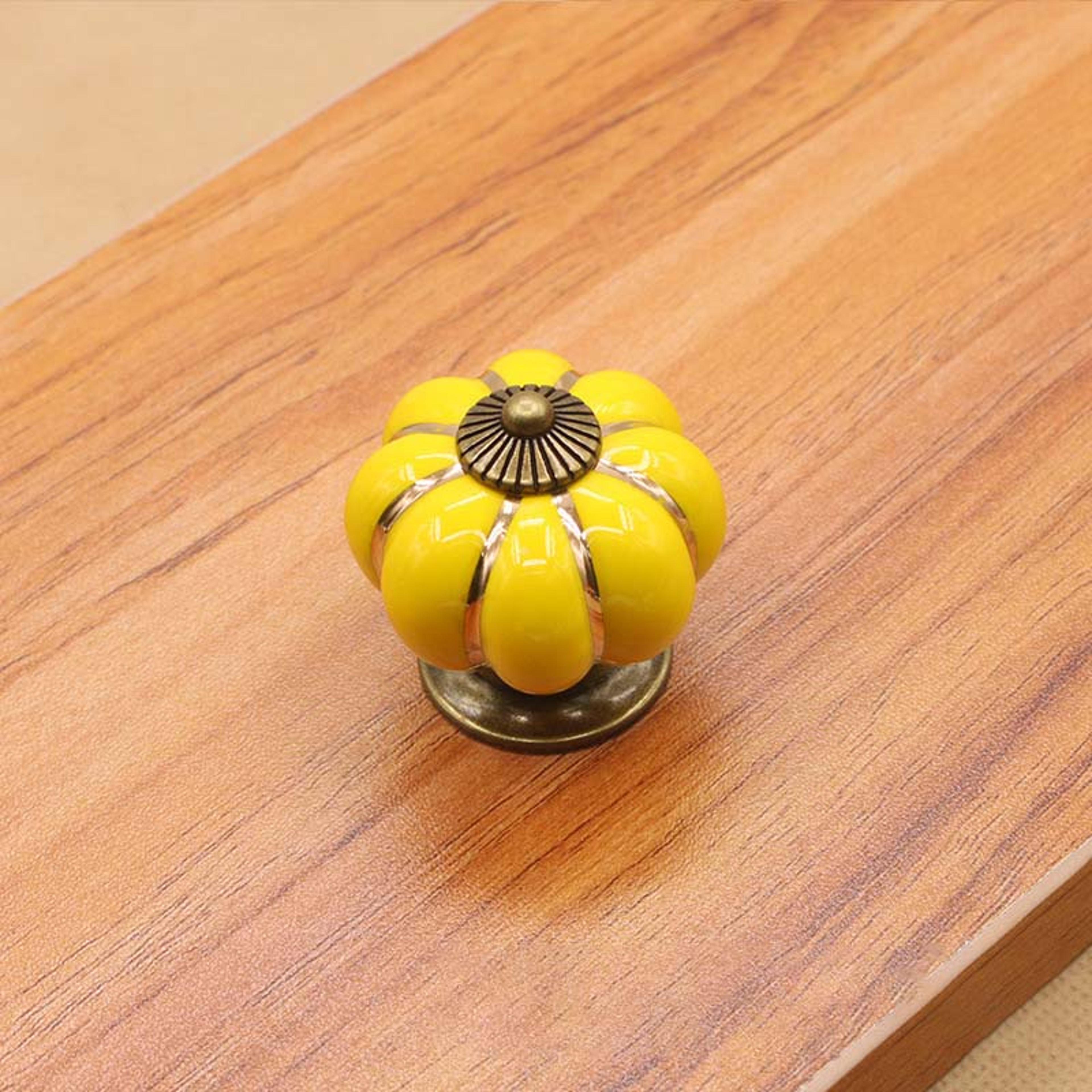 Vintage Ceramic Pumpkin Cabinet Knobs For Drawers And Cupboards 8
