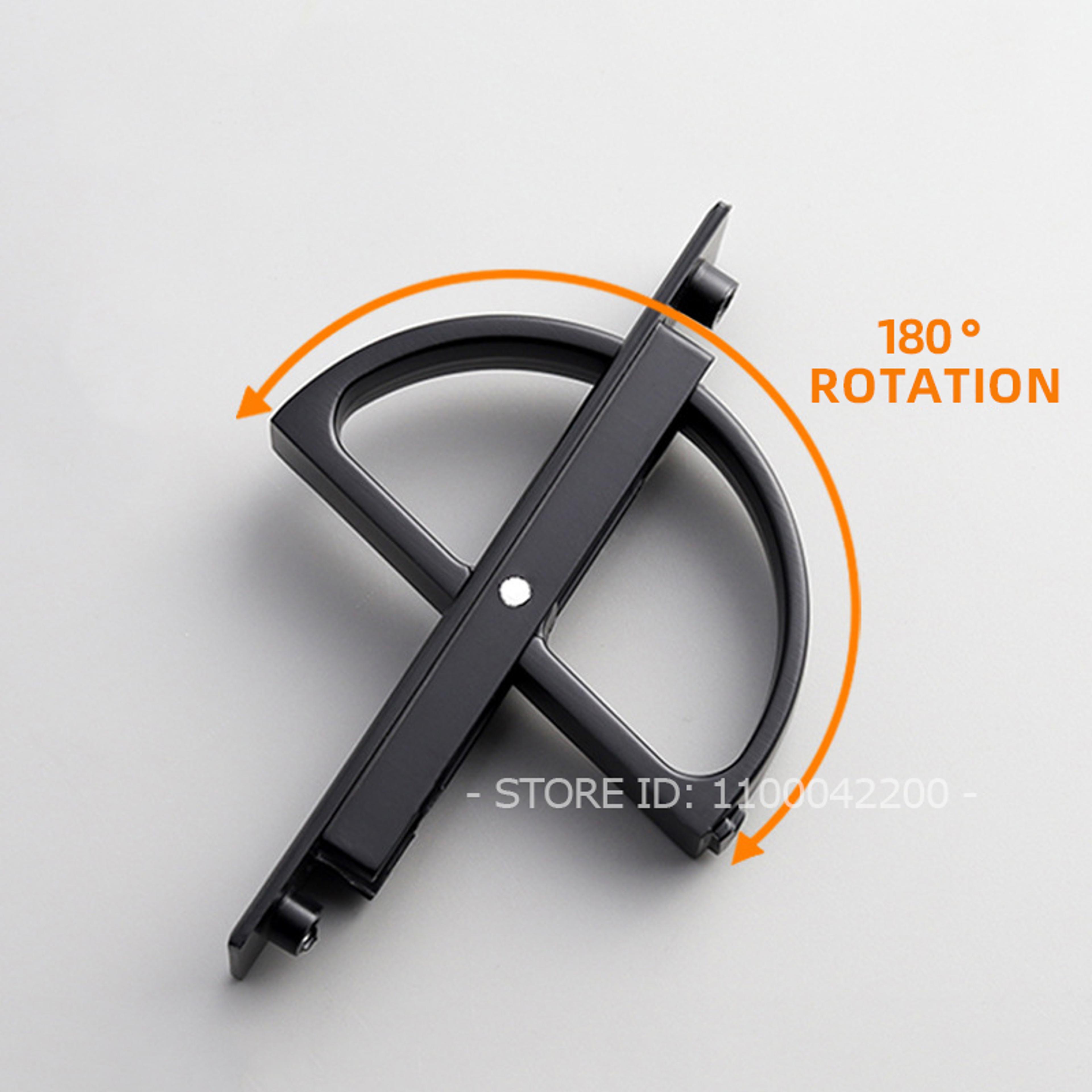 Flush Mount Recessed Cabinet Handle Hidden Zinc Alloy Pull For Sliding Doors  Tatami Cabinets 2