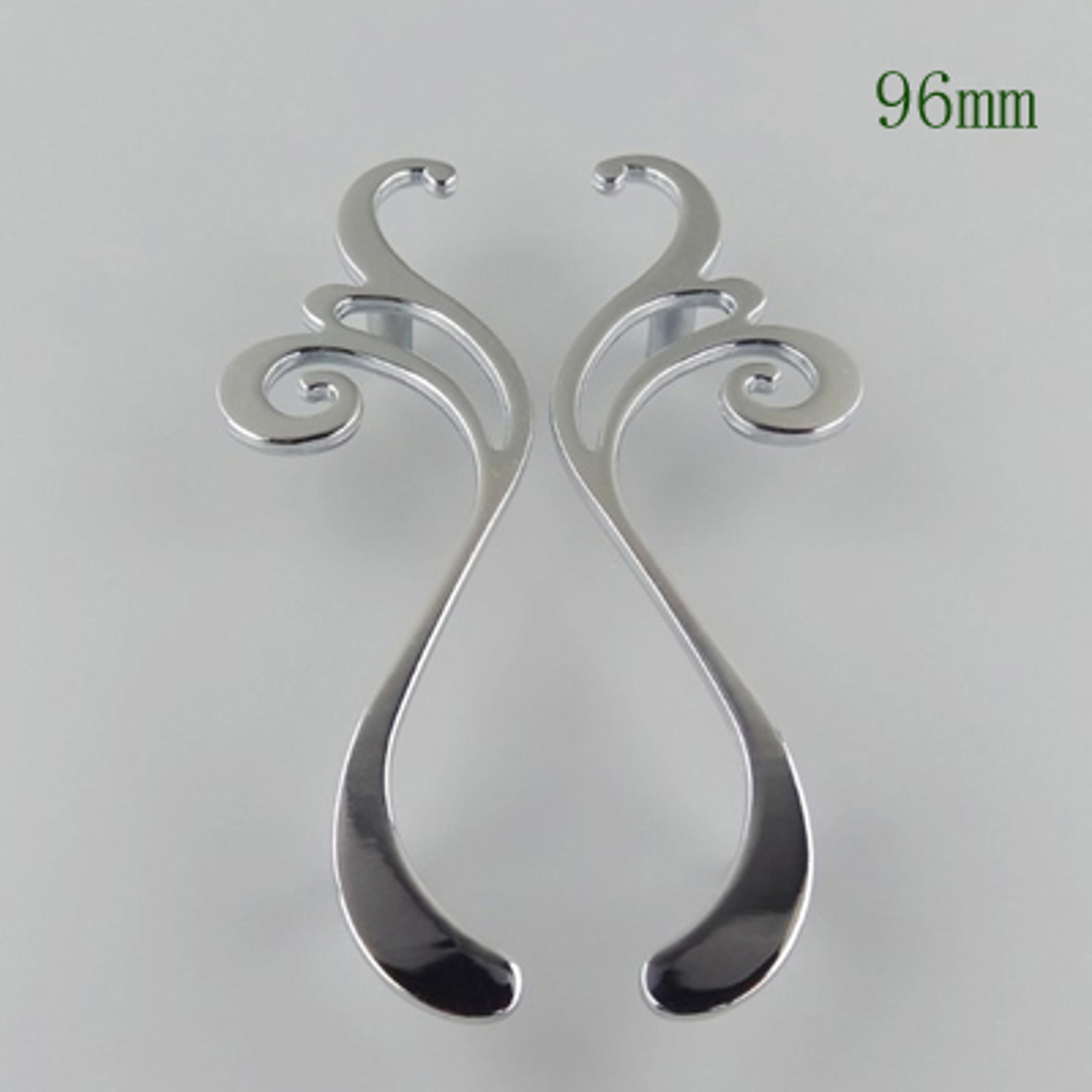 Modern Chrome Flower Cabinet Knob And Drawer Pull For Kitchen Cabinets And Wardrobes 5