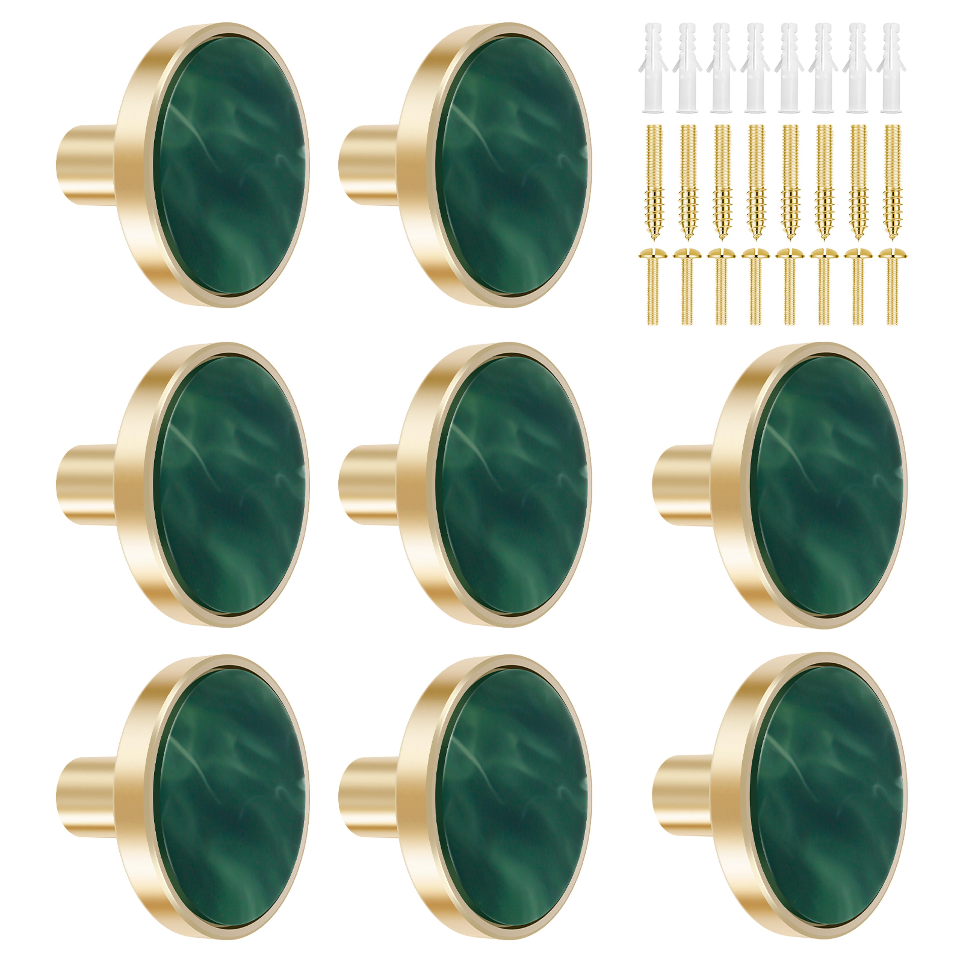 Decorative Drawer Pulls With Brushed Gold Cabinet Knobs 7