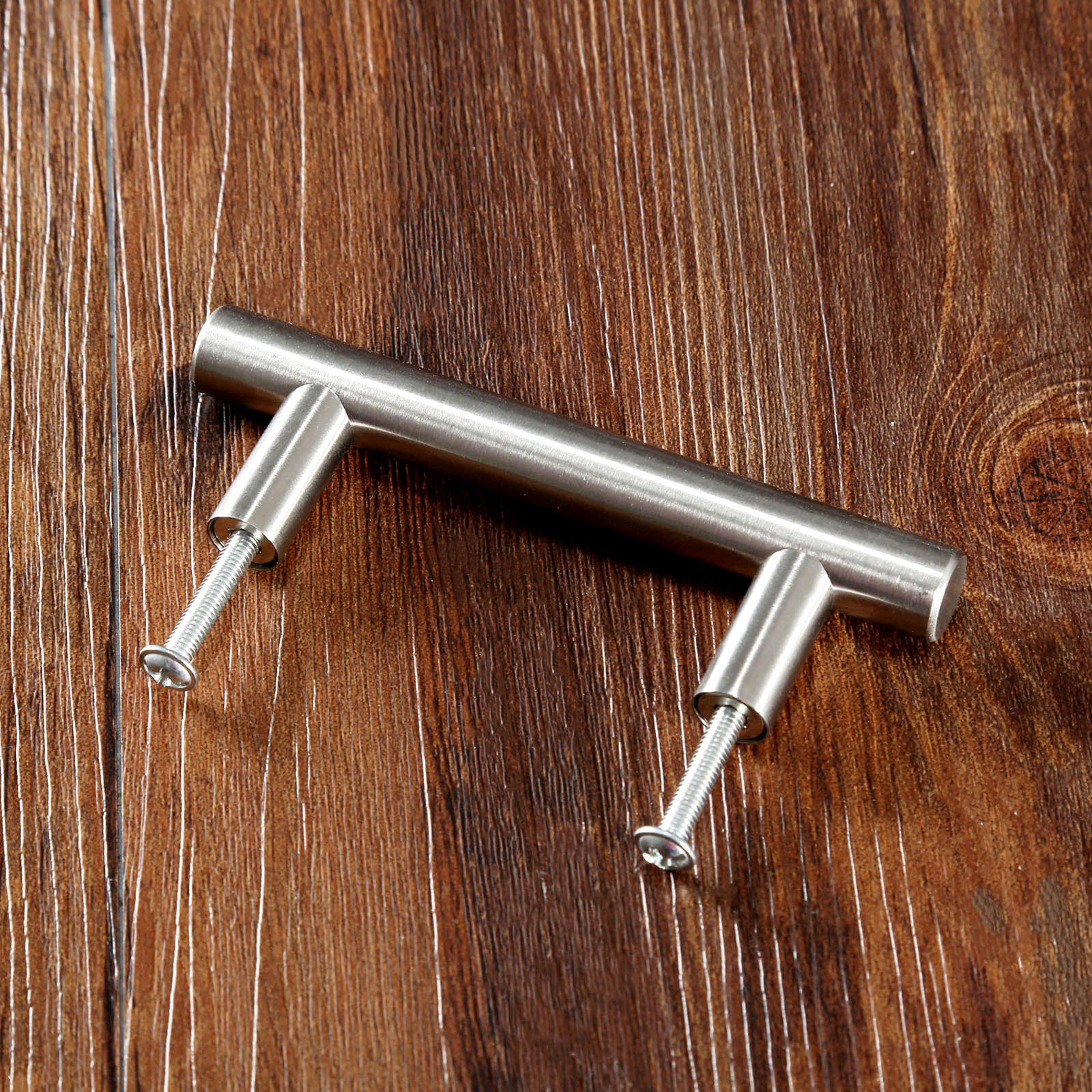 Stainless Steel T Bar Cabinet Pull Handles For Kitchen  Furniture 4