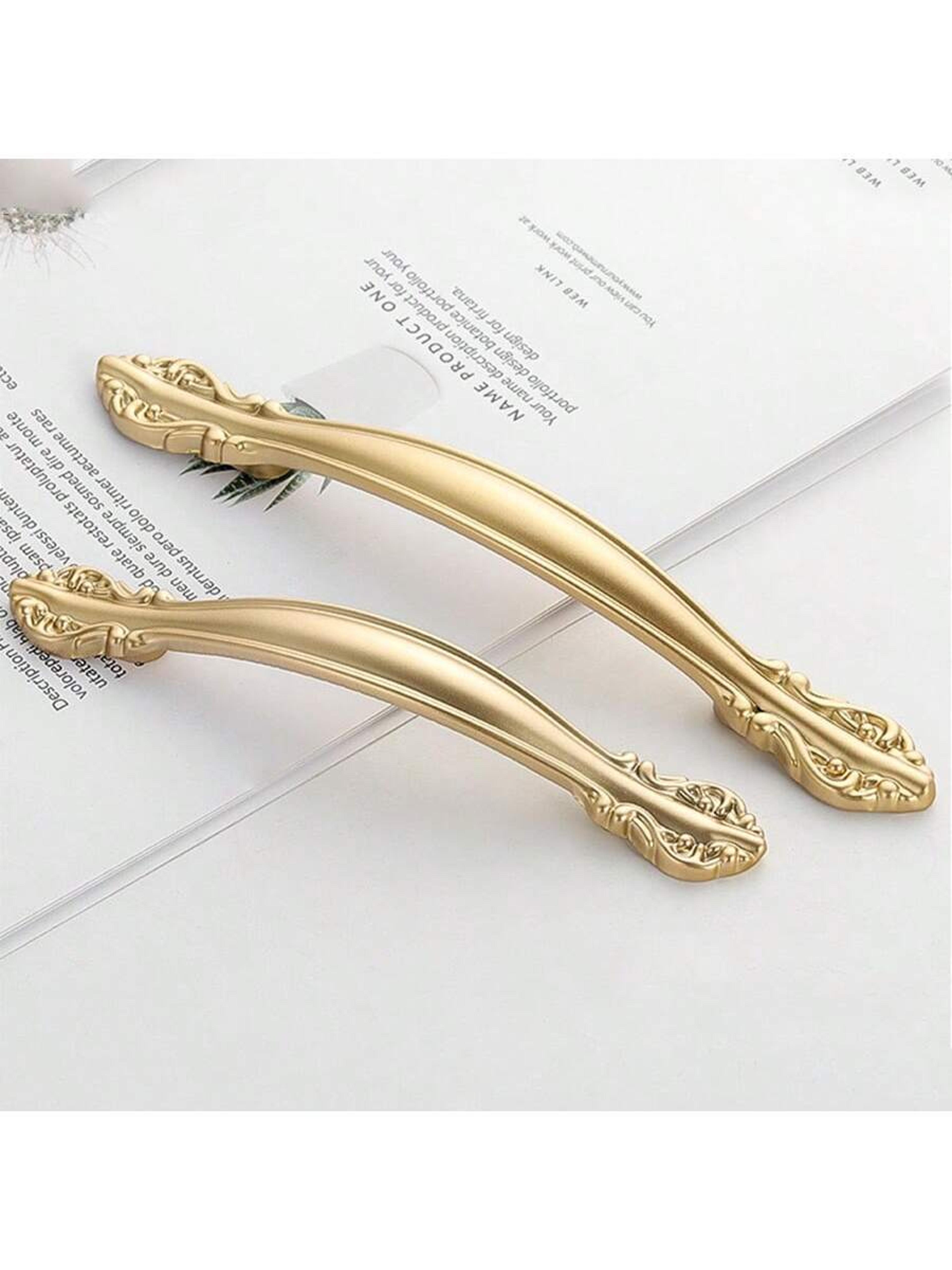 Brushed Gold Cabinet Handles For Modern Drawers And Wardrobes 6
