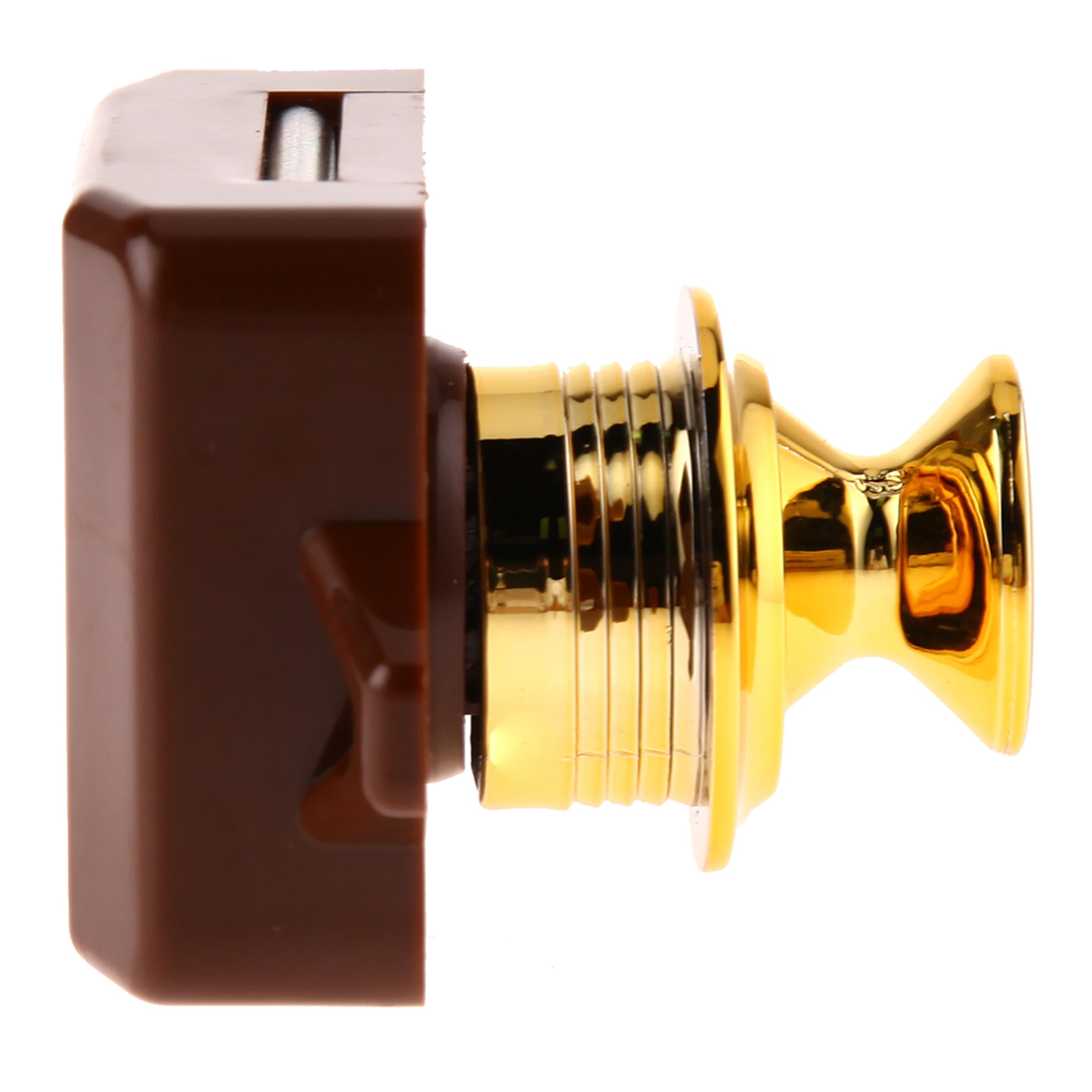Keyless RV Push Cabinet Lock Zinc Alloy Push Button Drawer Latch 5