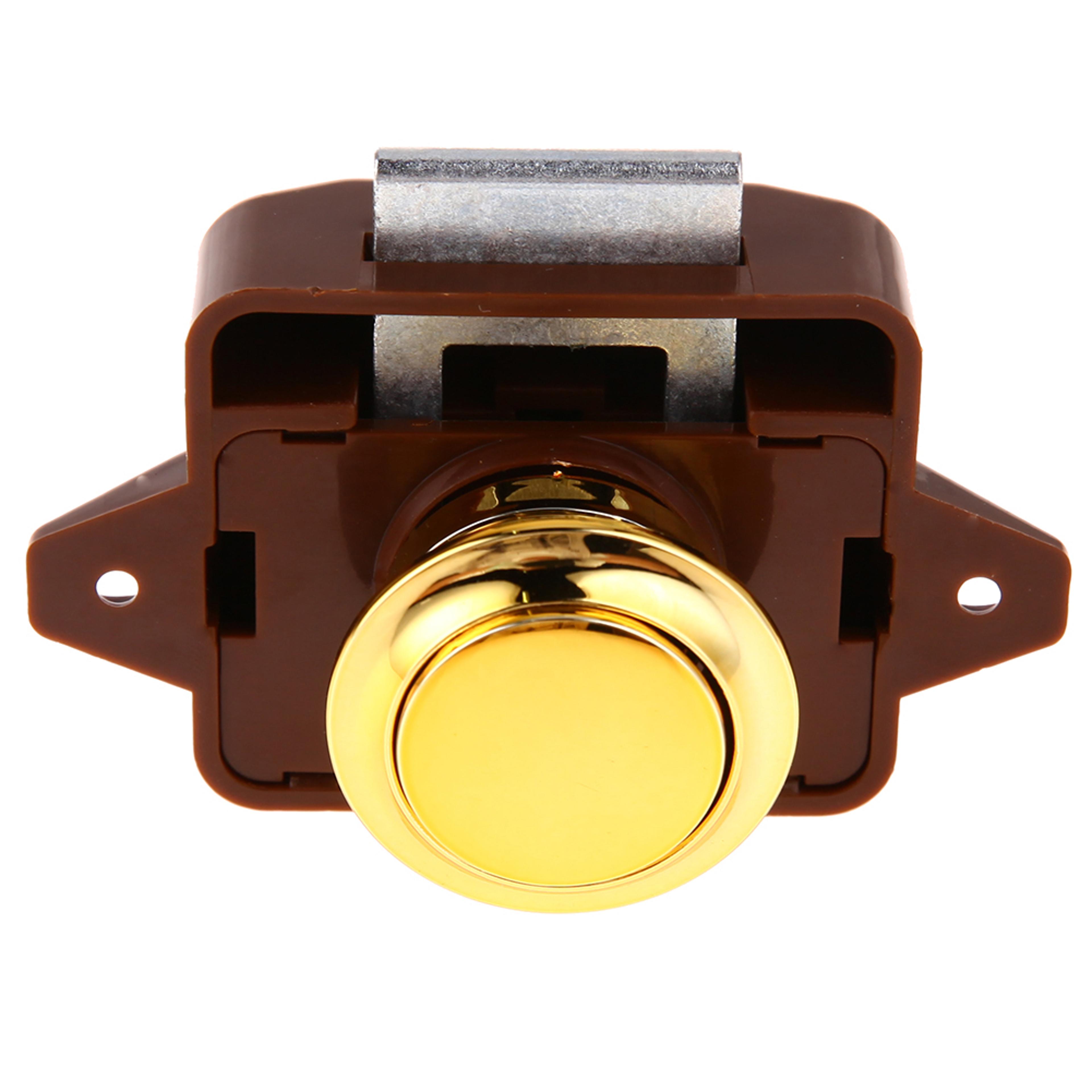 Keyless RV Push Cabinet Lock Zinc Alloy Push Button Drawer Latch 6
