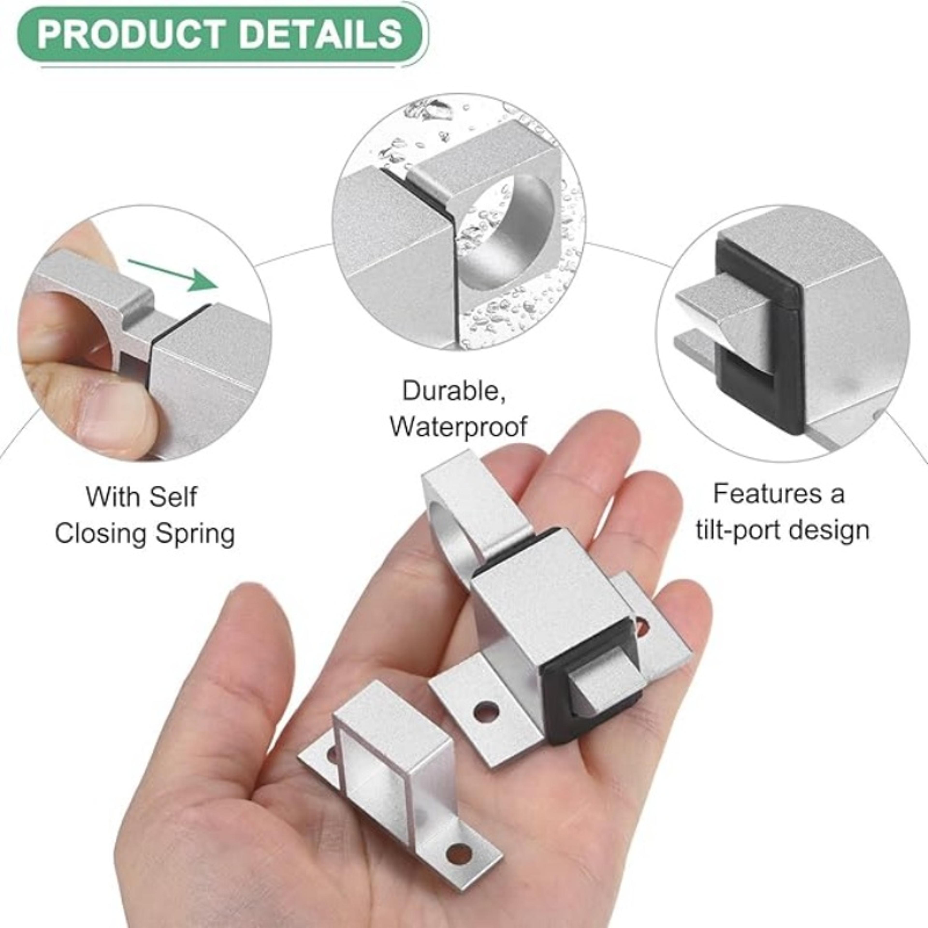 Automatic Door Bolt Latch Self Closing Gate Security Lock 1