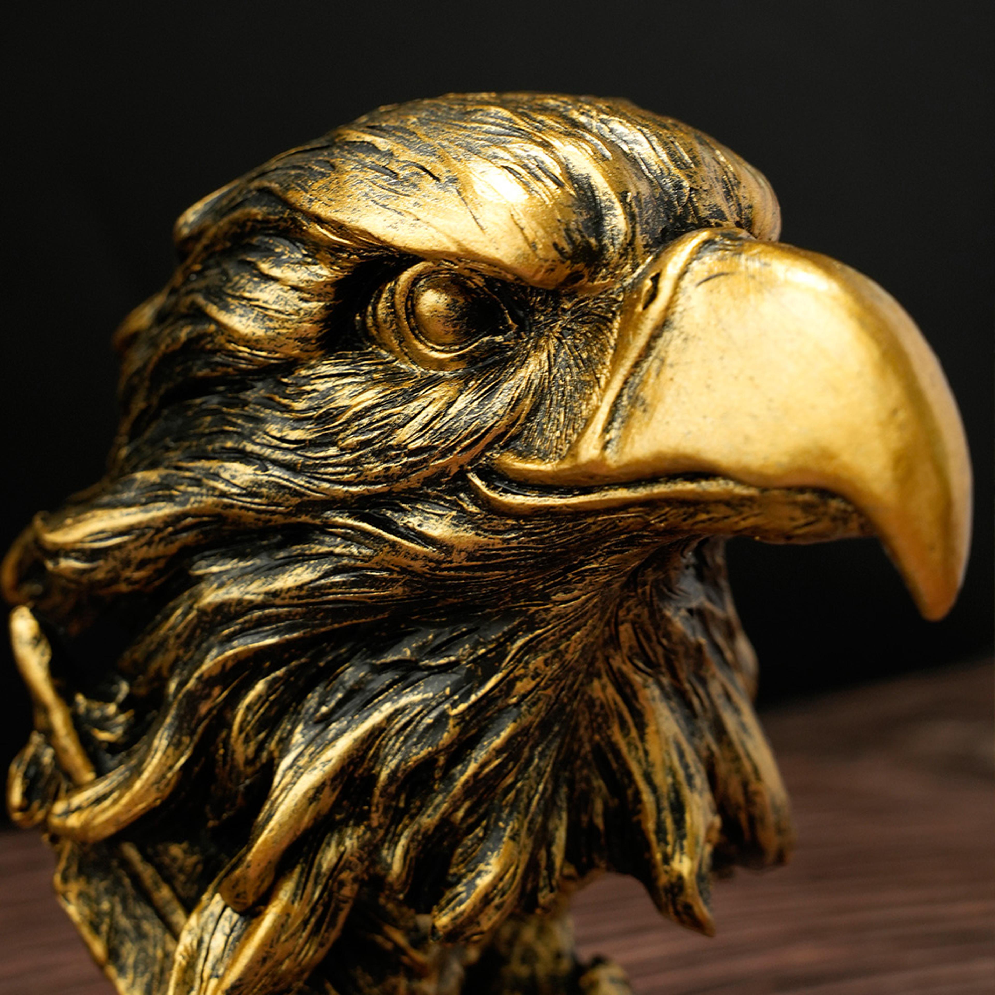 Eagle Head Ornament Resin Eagle Statue For Home Office Decor 2