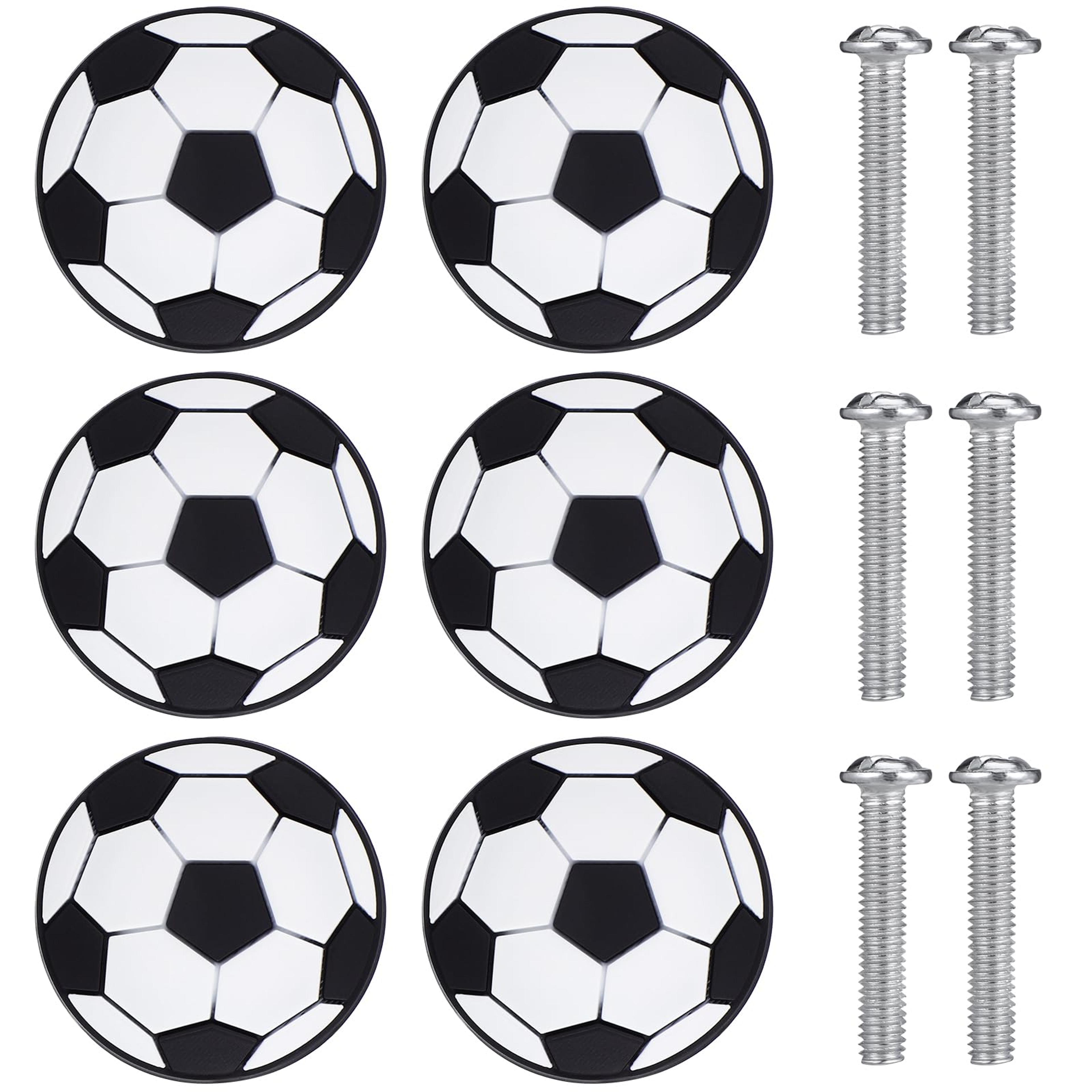 Soccer Ball Drawer Knobs Soft Rubber Kids Cabinet Handles 6