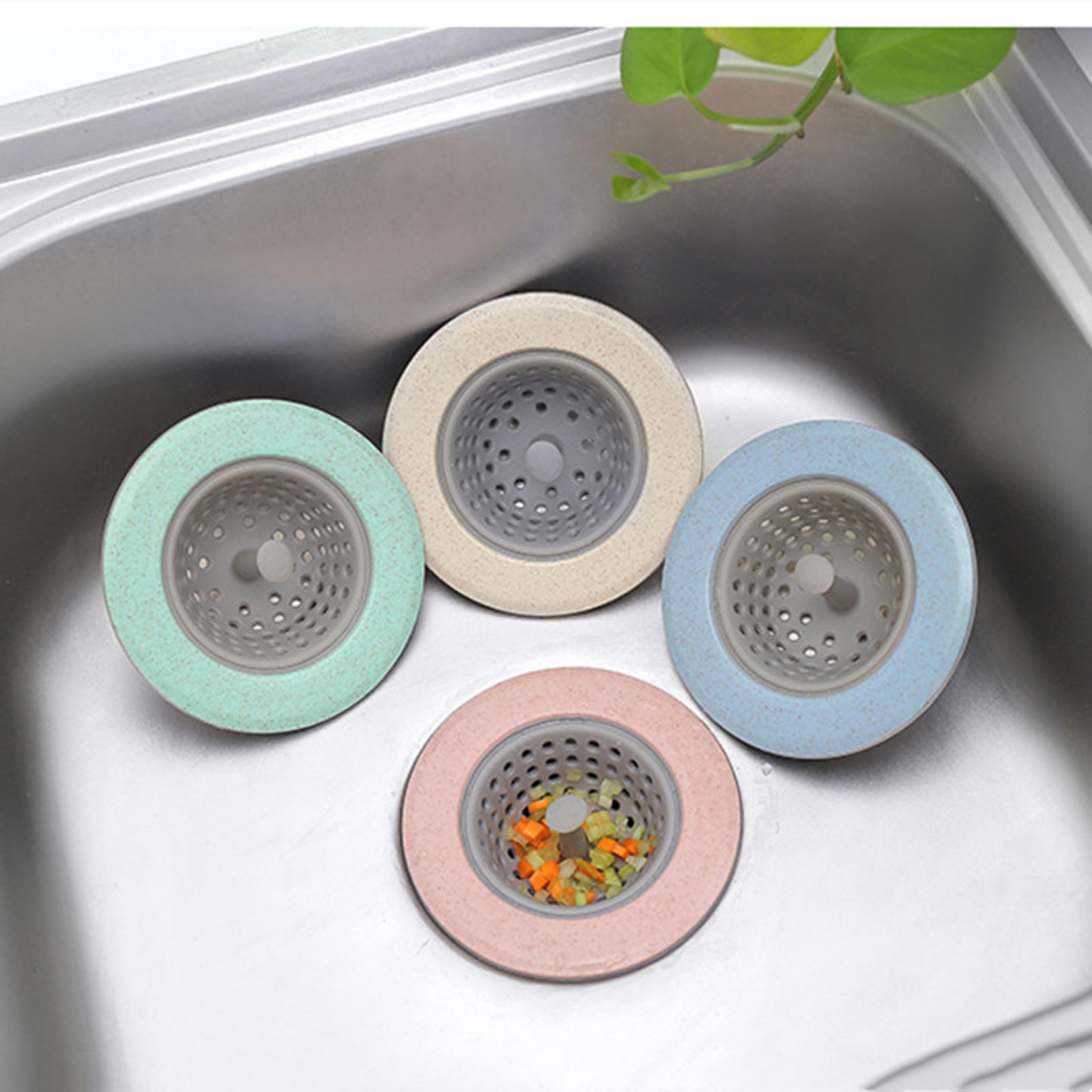 silicone drain stopper and hair catcher for sink shower and bathtub