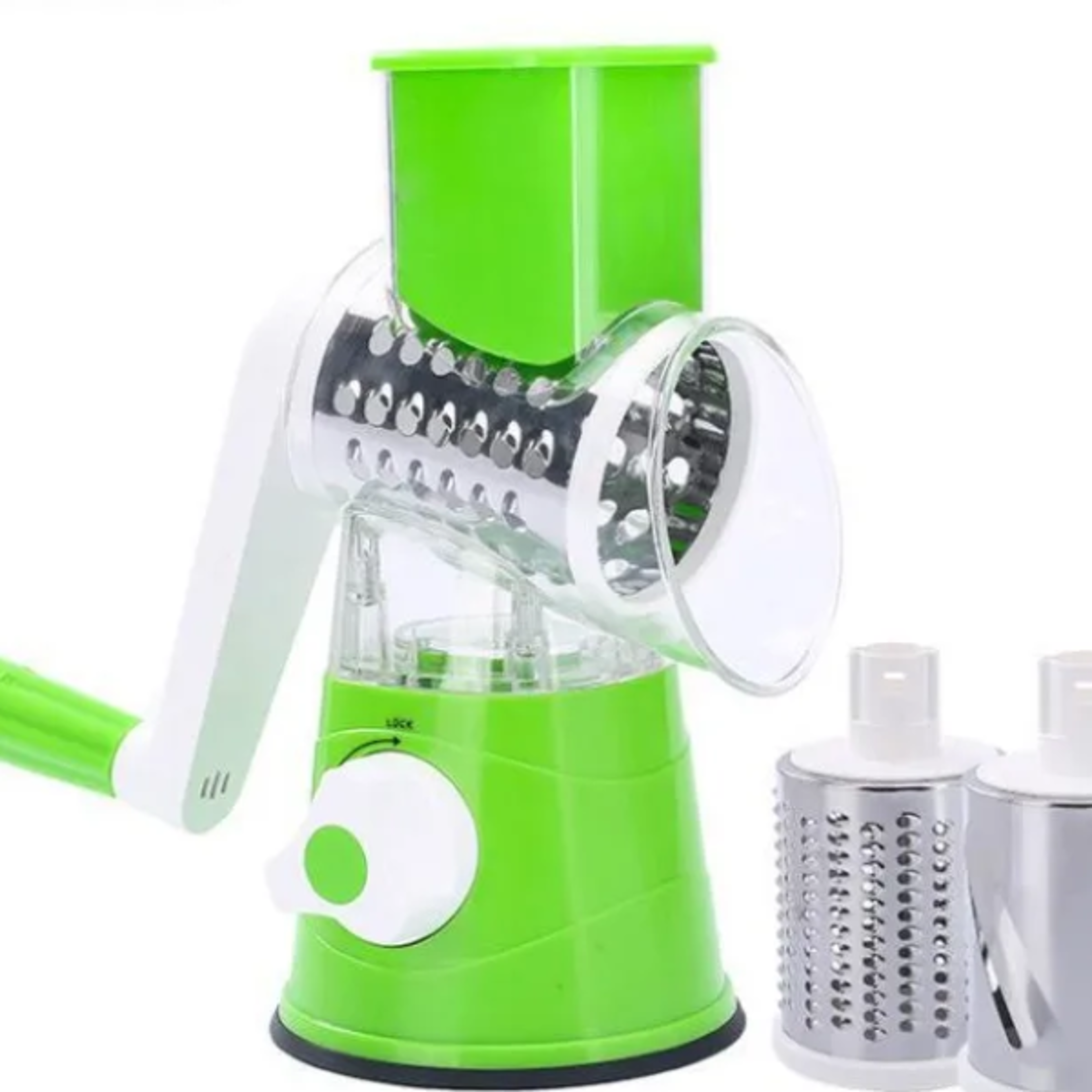 Manual Vegetable Slicer and Rotary Cheese Grater