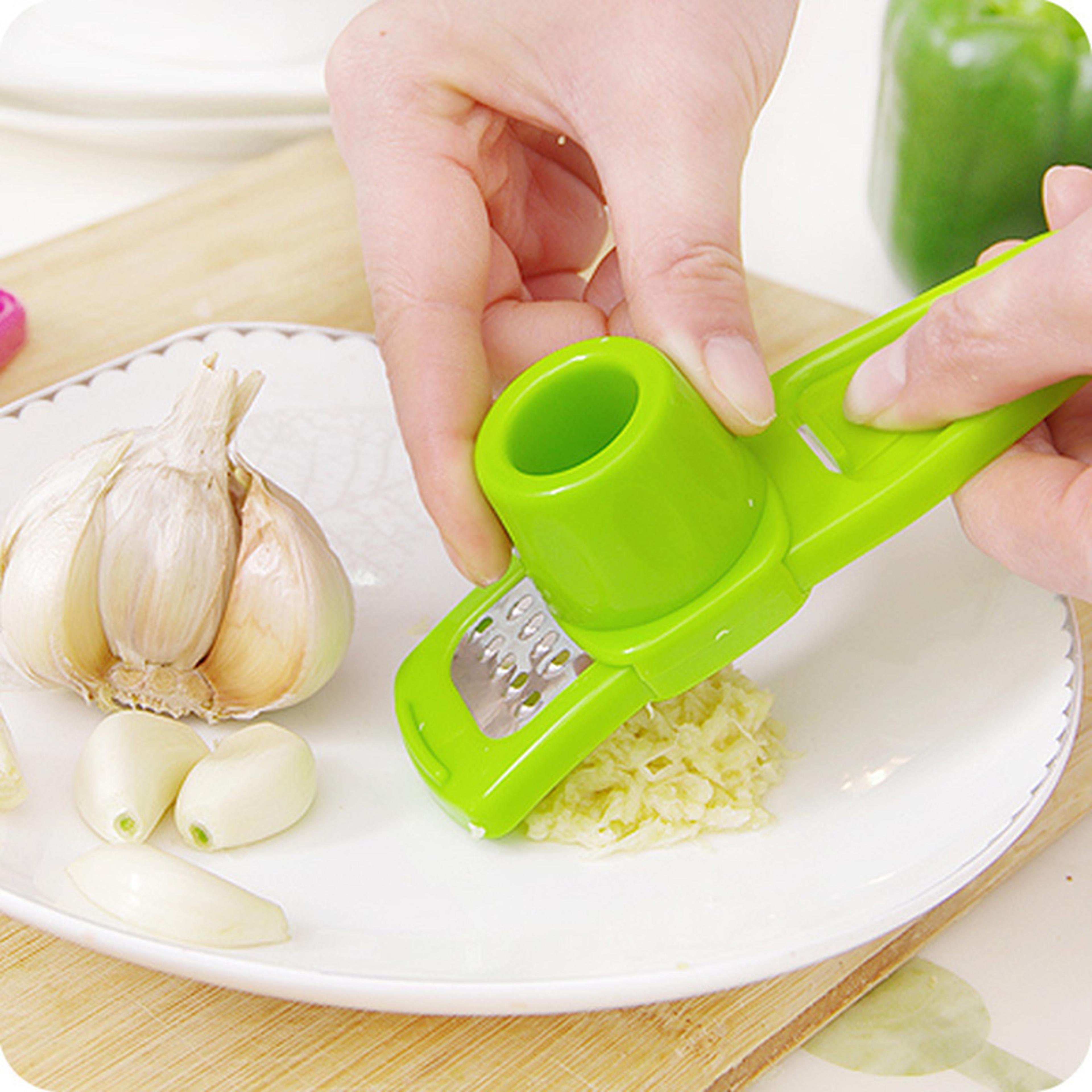 Mini Manual Garlic Press Grinder  Ginger Mincer Kitchen Tool 2