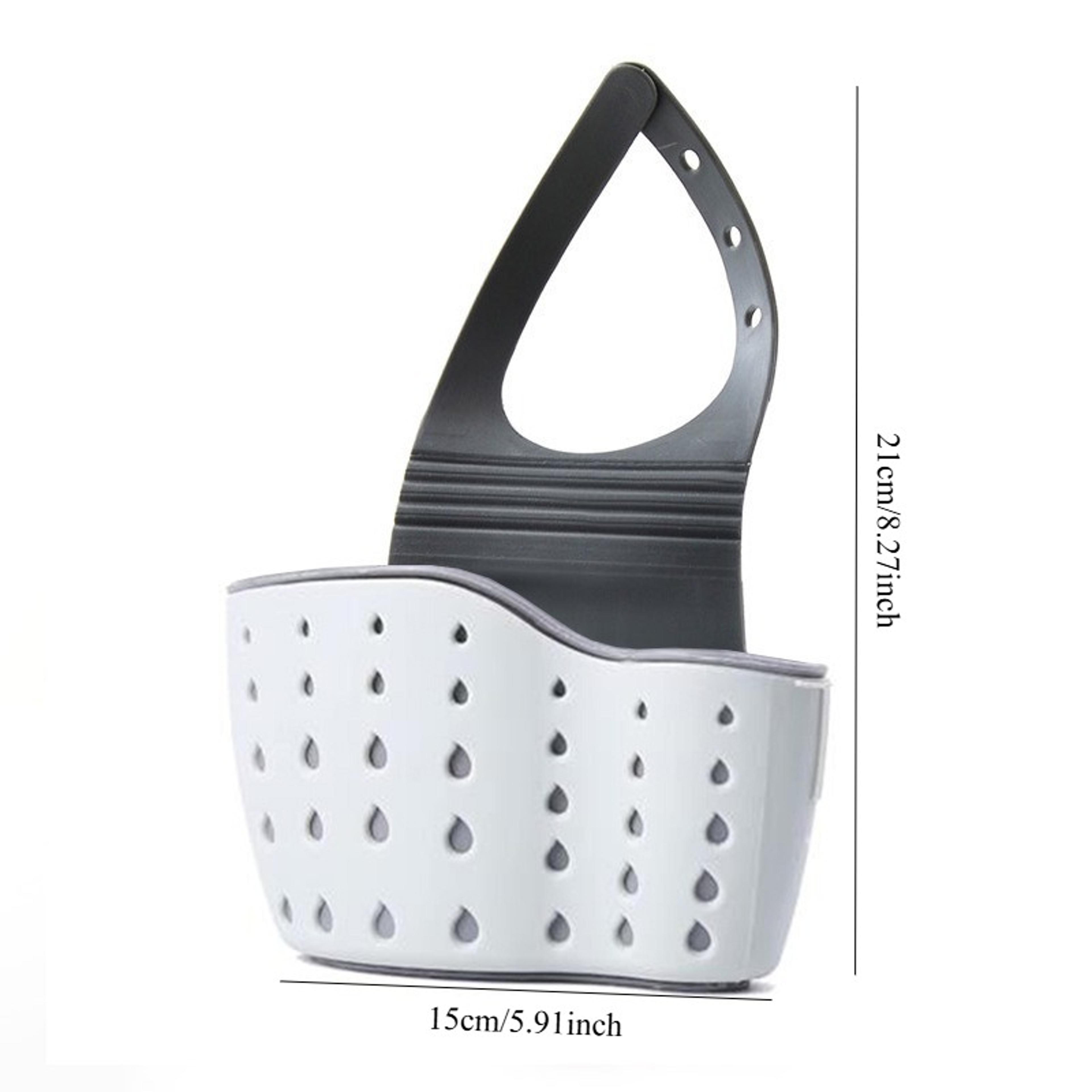 Adjustable Kitchen Sink Faucet Hanging Organizer Basket Sink Caddy  Sponge Holder 5