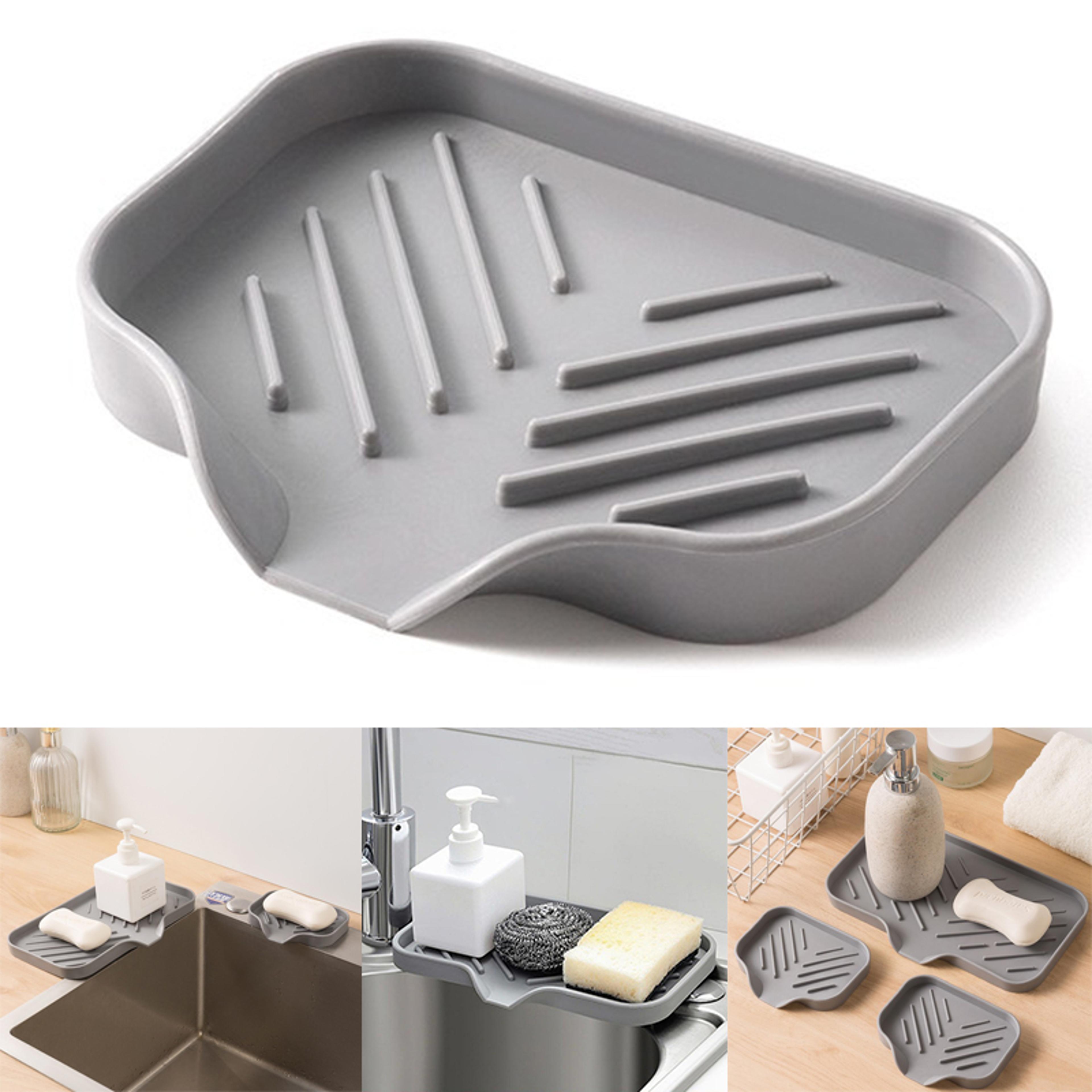 Kitchen Sink Sponge Holder  Under Sink Organizer Space Saving Sink Accessories Caddy 0