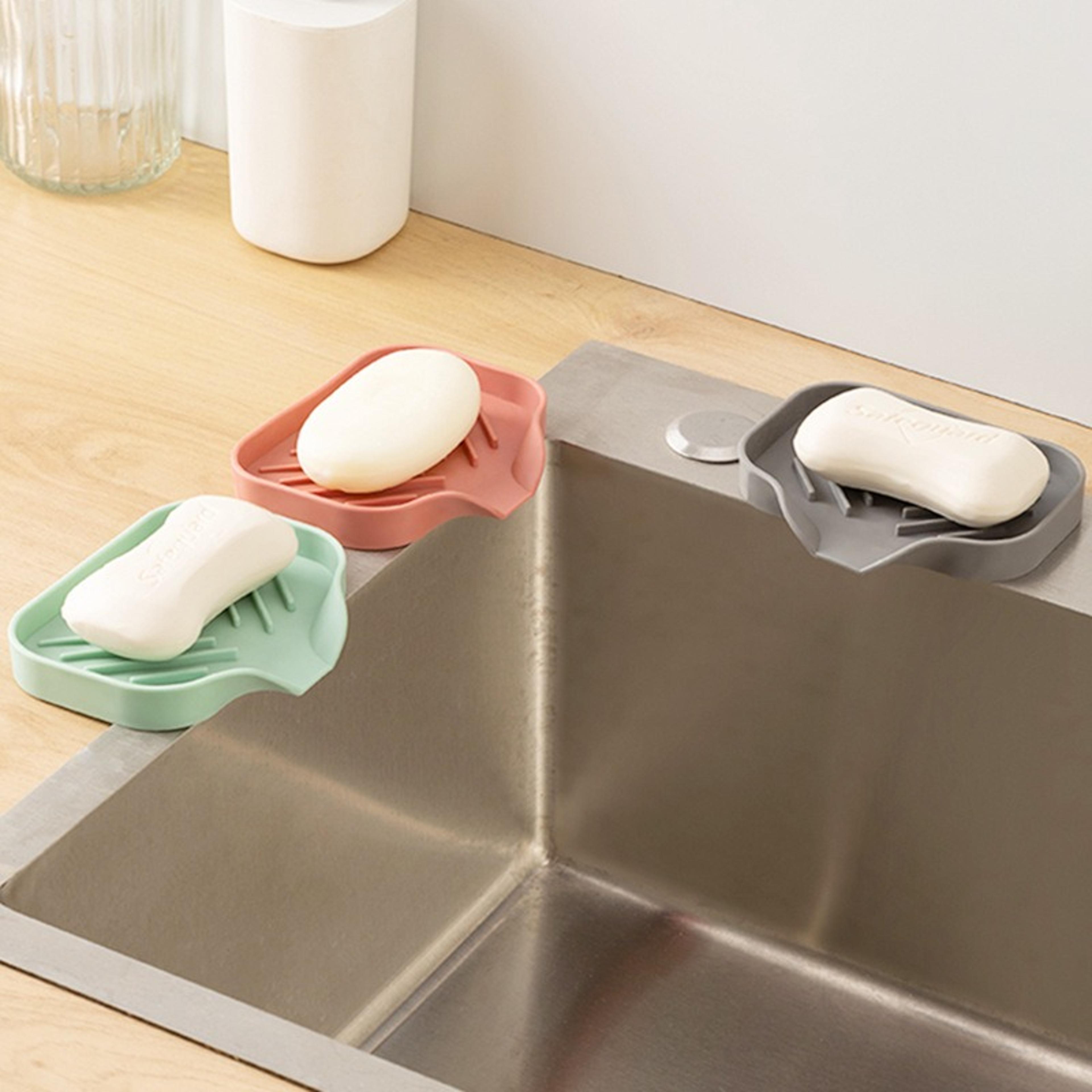 Kitchen Sink Sponge Holder  Under Sink Organizer Space Saving Sink Accessories Caddy 1
