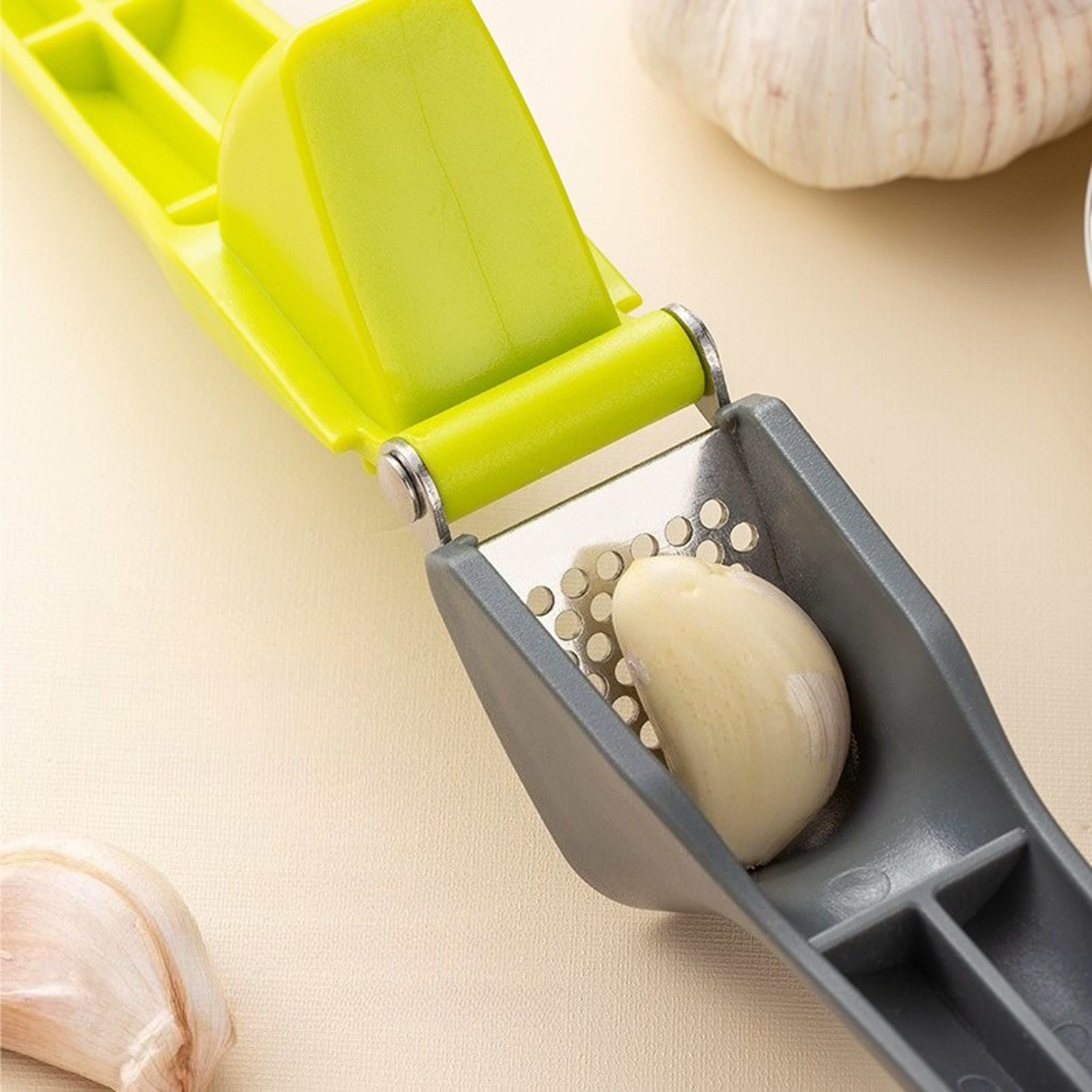 Stainless Steel Garlic Press Crusher Multifunction Garlic  Ginger Mincer Handheld Kitchen Tool 2