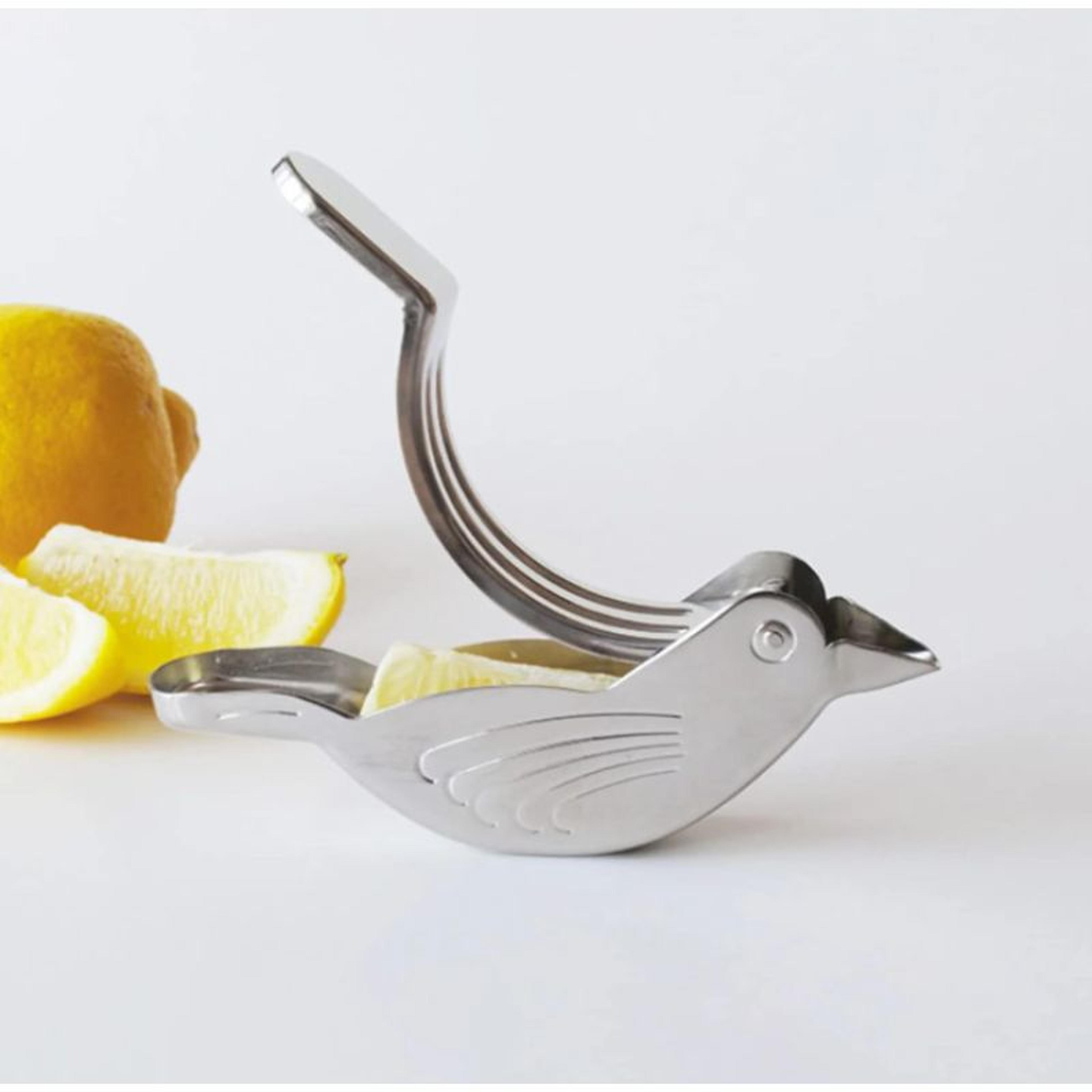 stainless steel bird shaped lemon squeezer & tea infuser multi use juicer for kitchen & home