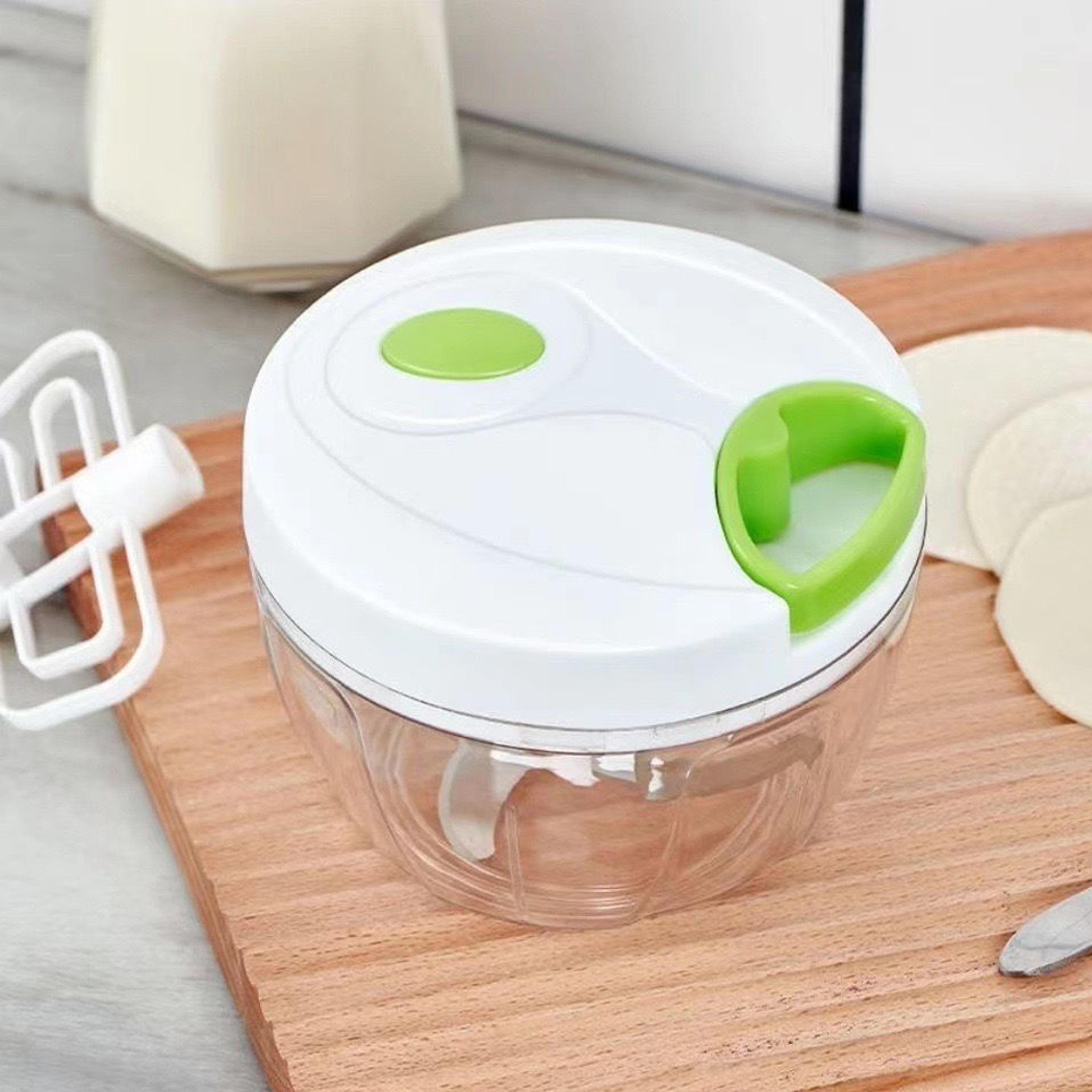 manual food chopper & slicer vegetable and garlic cutter, salad maker, kitchen tool for quick meal prep