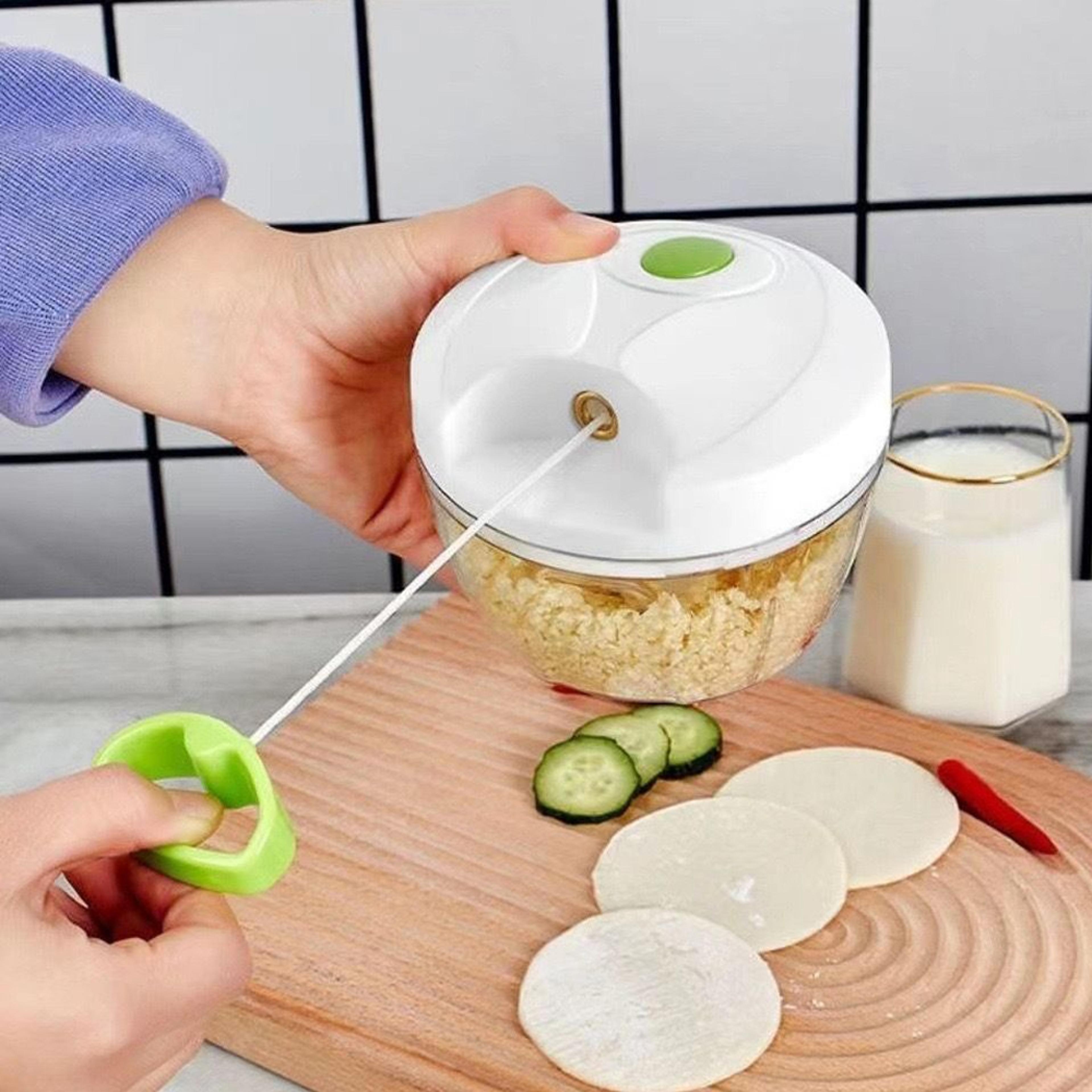 Manual Food Chopper  Slicer Vegetable And Garlic Cutter Salad Maker Kitchen Tool For Quick Meal Pre 1