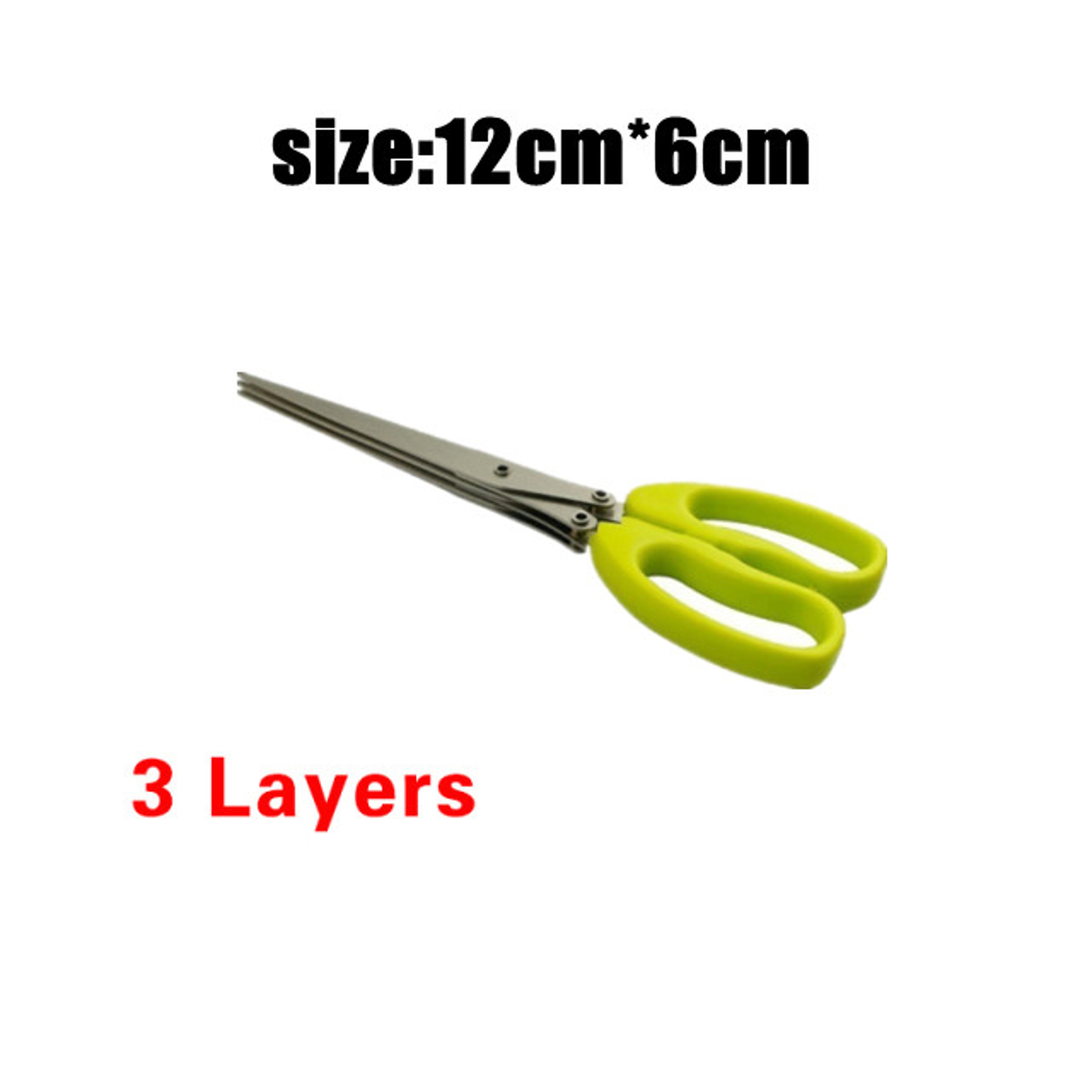 Multi Layer Stainless Steel Kitchen Scissors  Herb Cutter 6