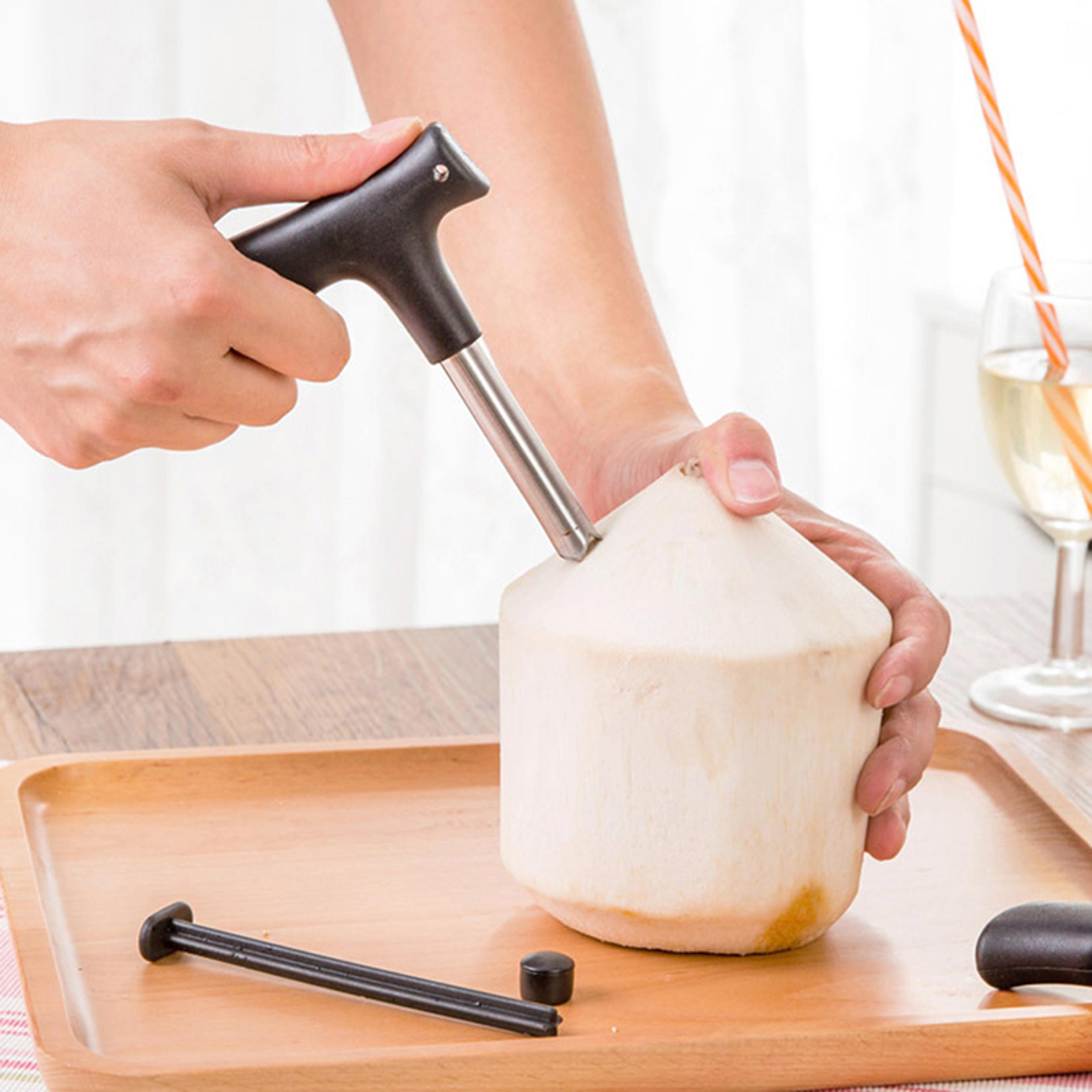 Premium Stainless Steel Coconut Opener  Fruit Hole Drill Tool 2