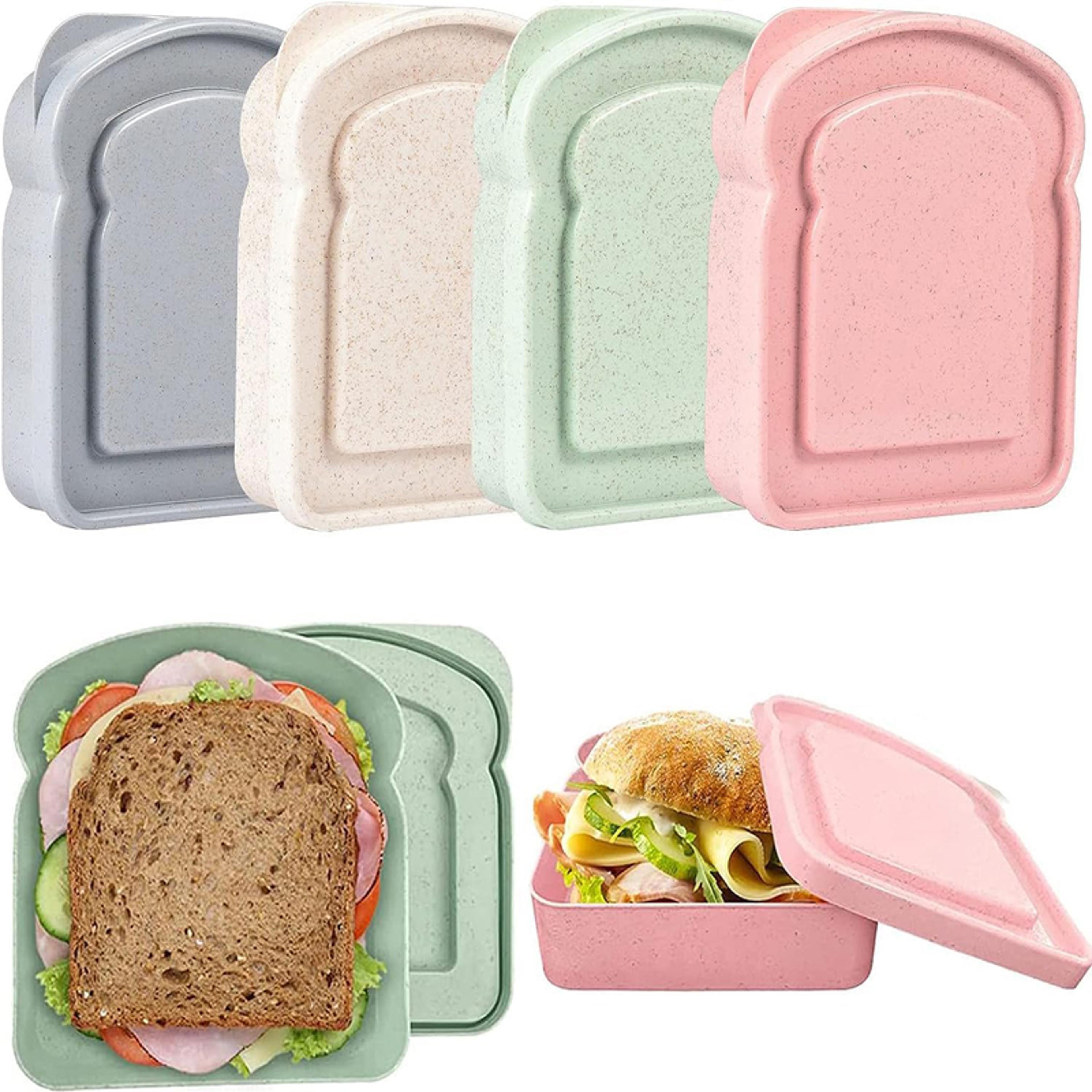 portable sandwich container lunch box reusable microwave food storage case