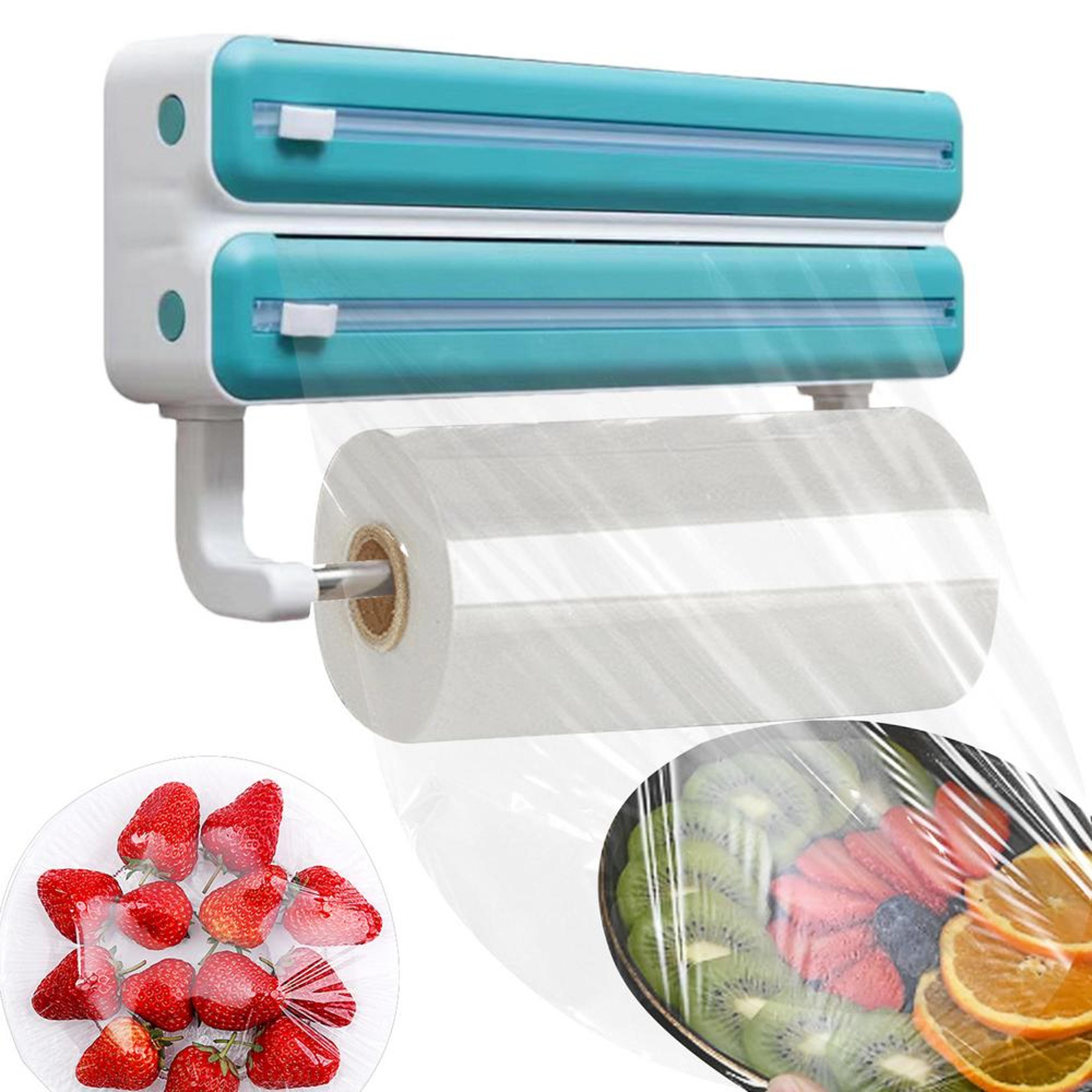 Wall Mount Aluminum Foil Dispenser With Cutter  Storage Box 6