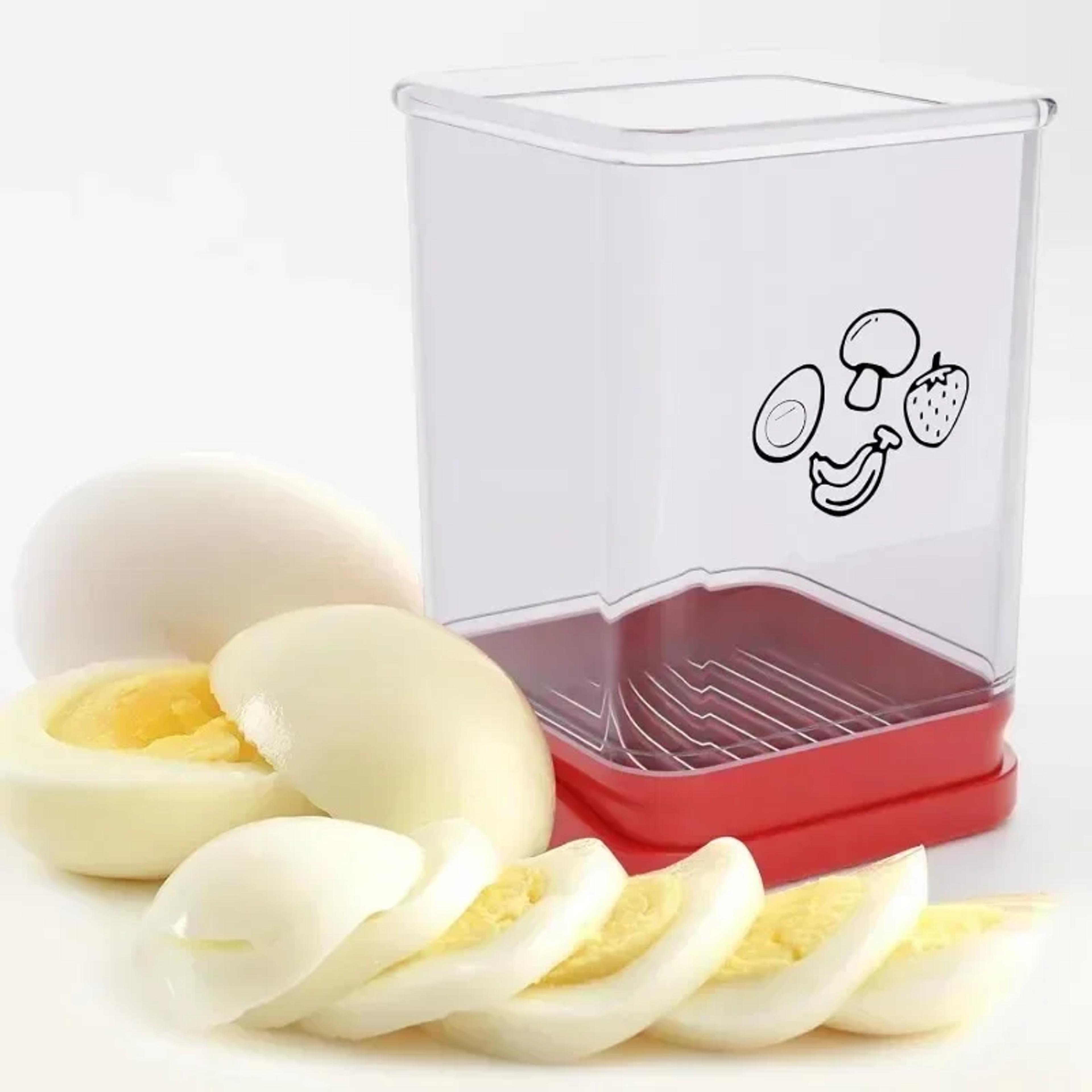 Professional Strawberry  Fruit Slicer With Container Soft Food Chopper 3