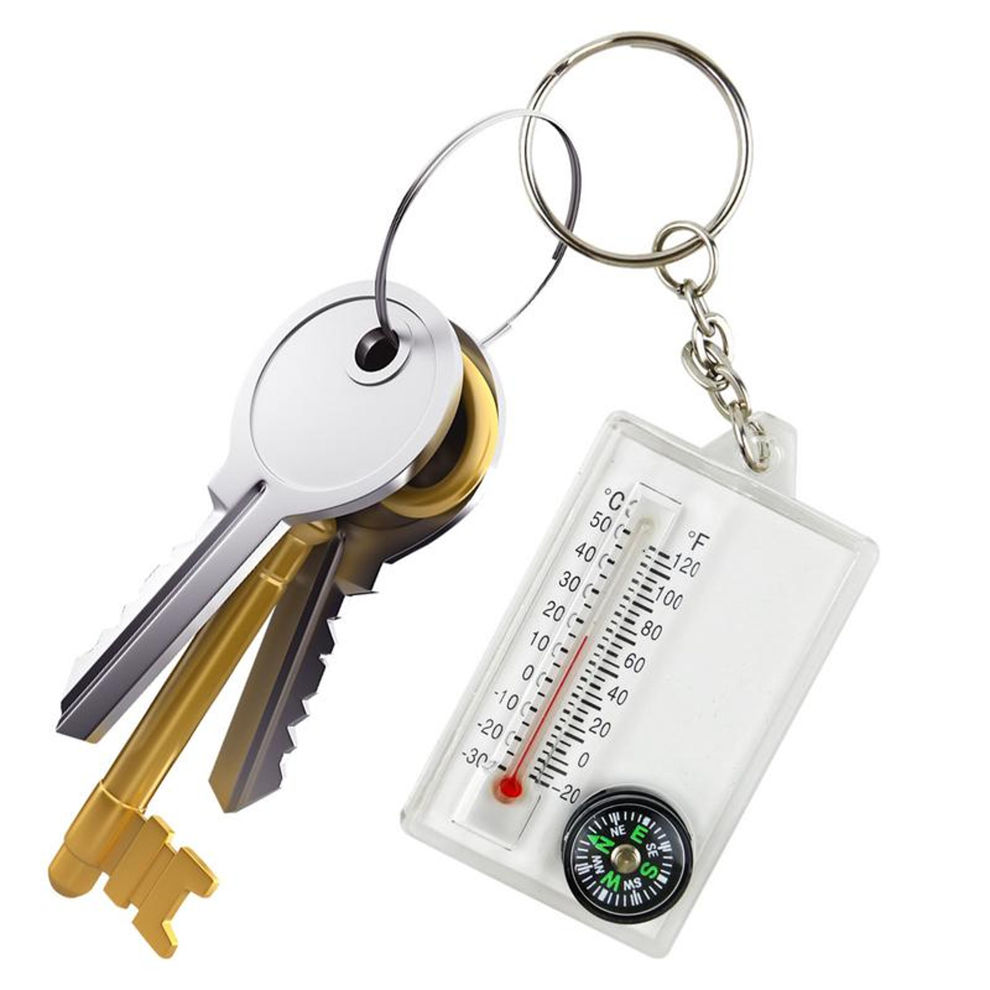 mini survival compass with thermometer ultralight hiking & camping accessory